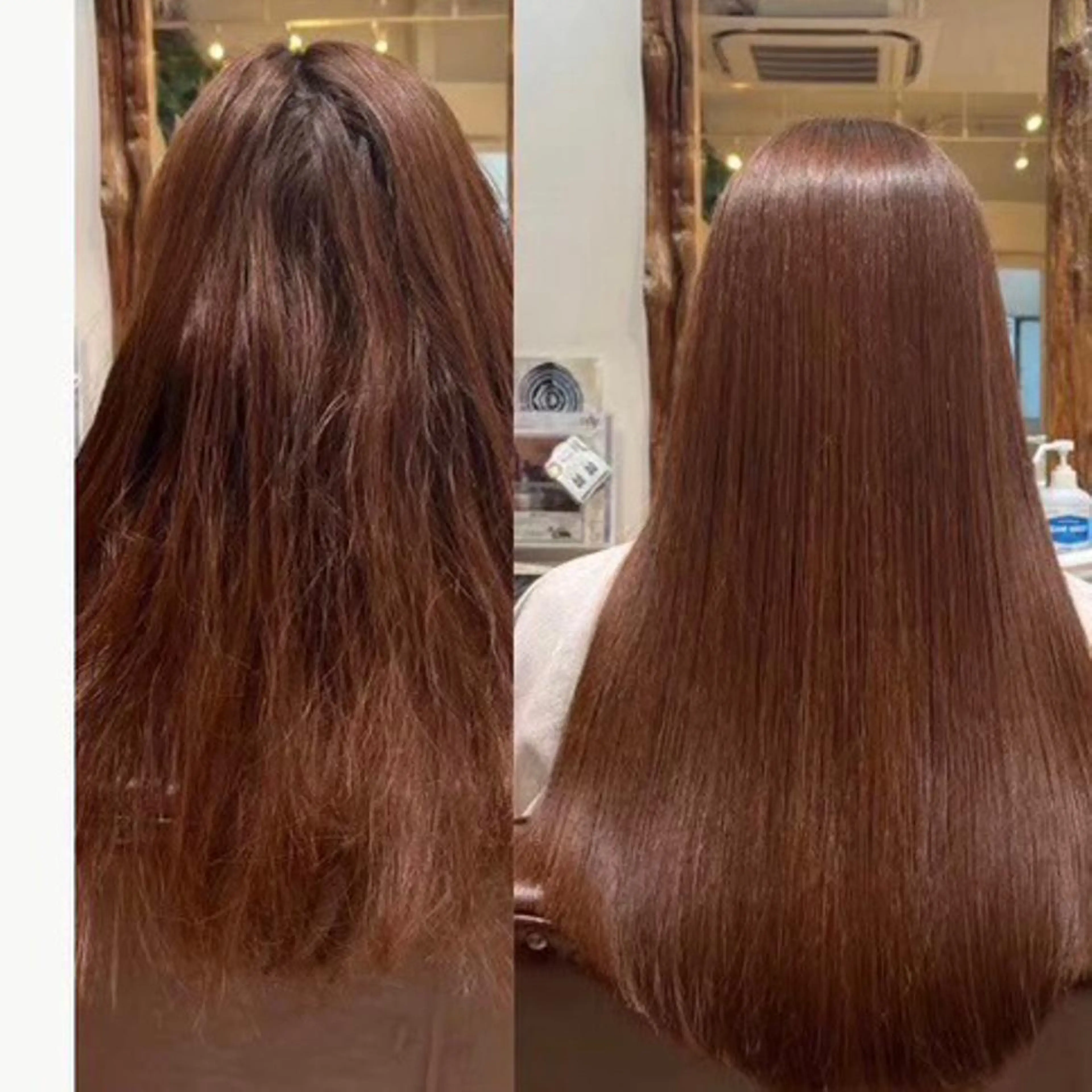 ロング パーマ 縮毛矯正 酸性ストレート ストレートパーマ mai🤍縮毛酸性ス トレート/アイリストのヘアスタイル