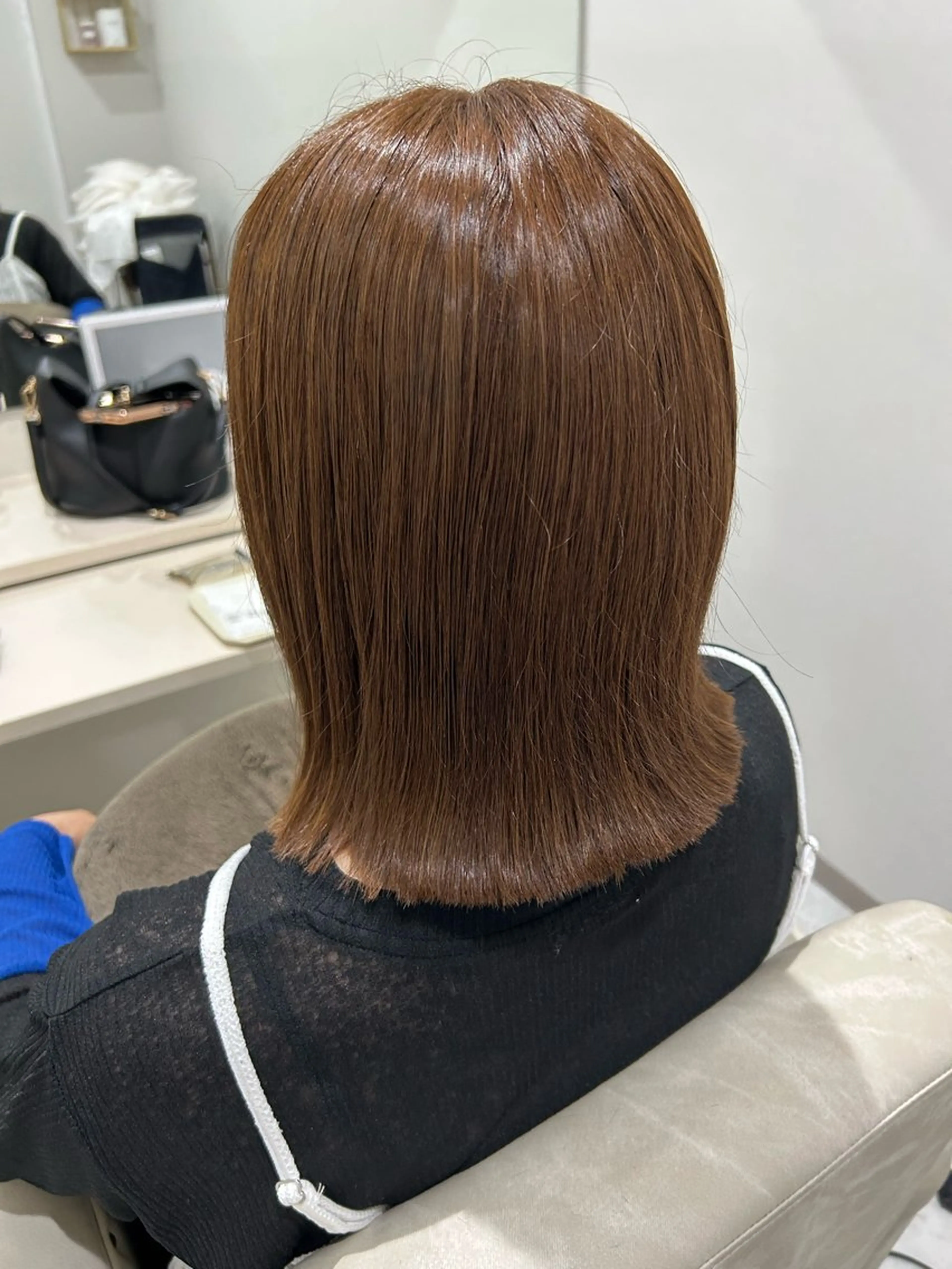 ミディアム ボブ 外ハネヘア カット Rune 横田 椿のヘアスタイル