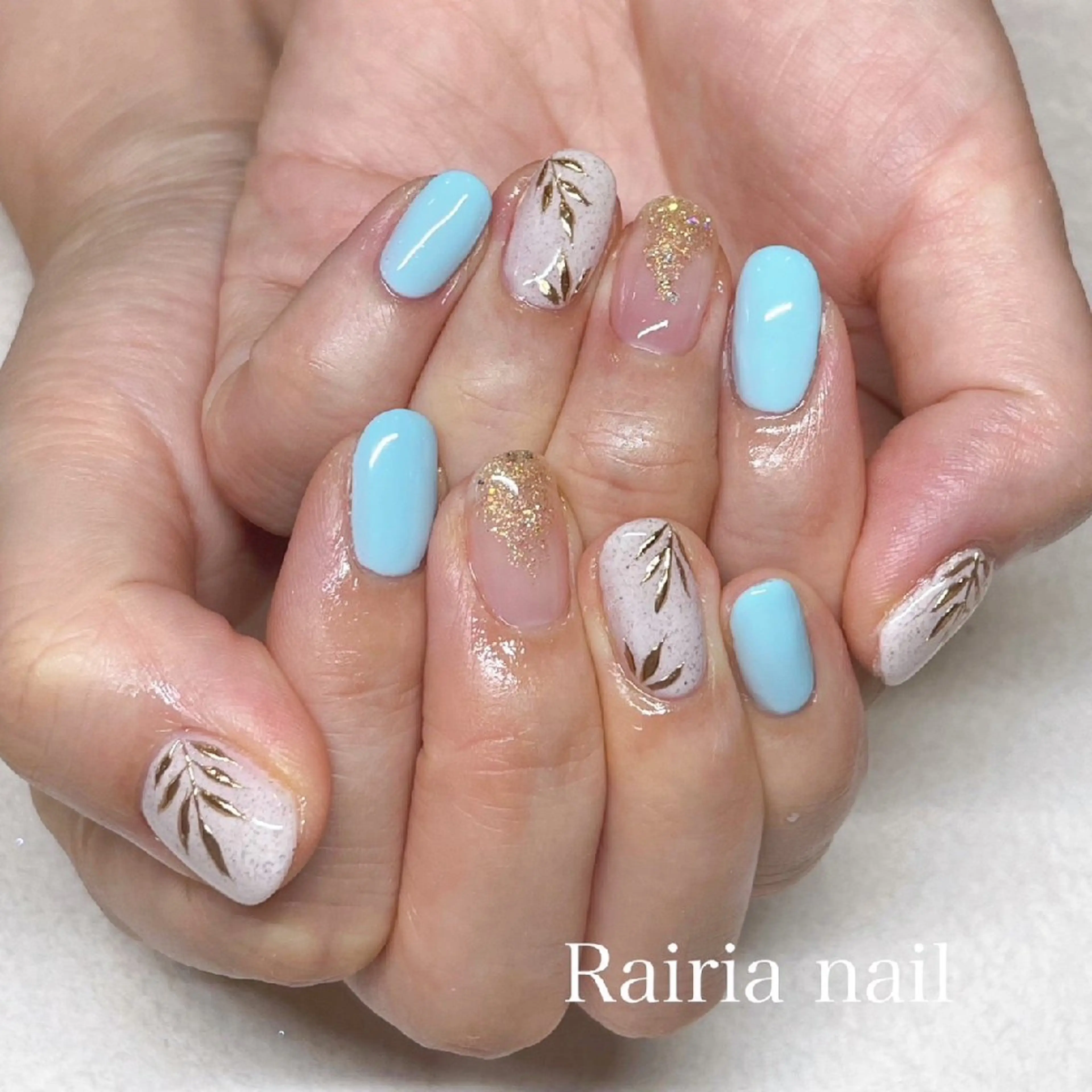 ネイル アートネイル ジェルネイル ニュアンスネイル パラジェル Rairianail 小手指店のネイルデザイン