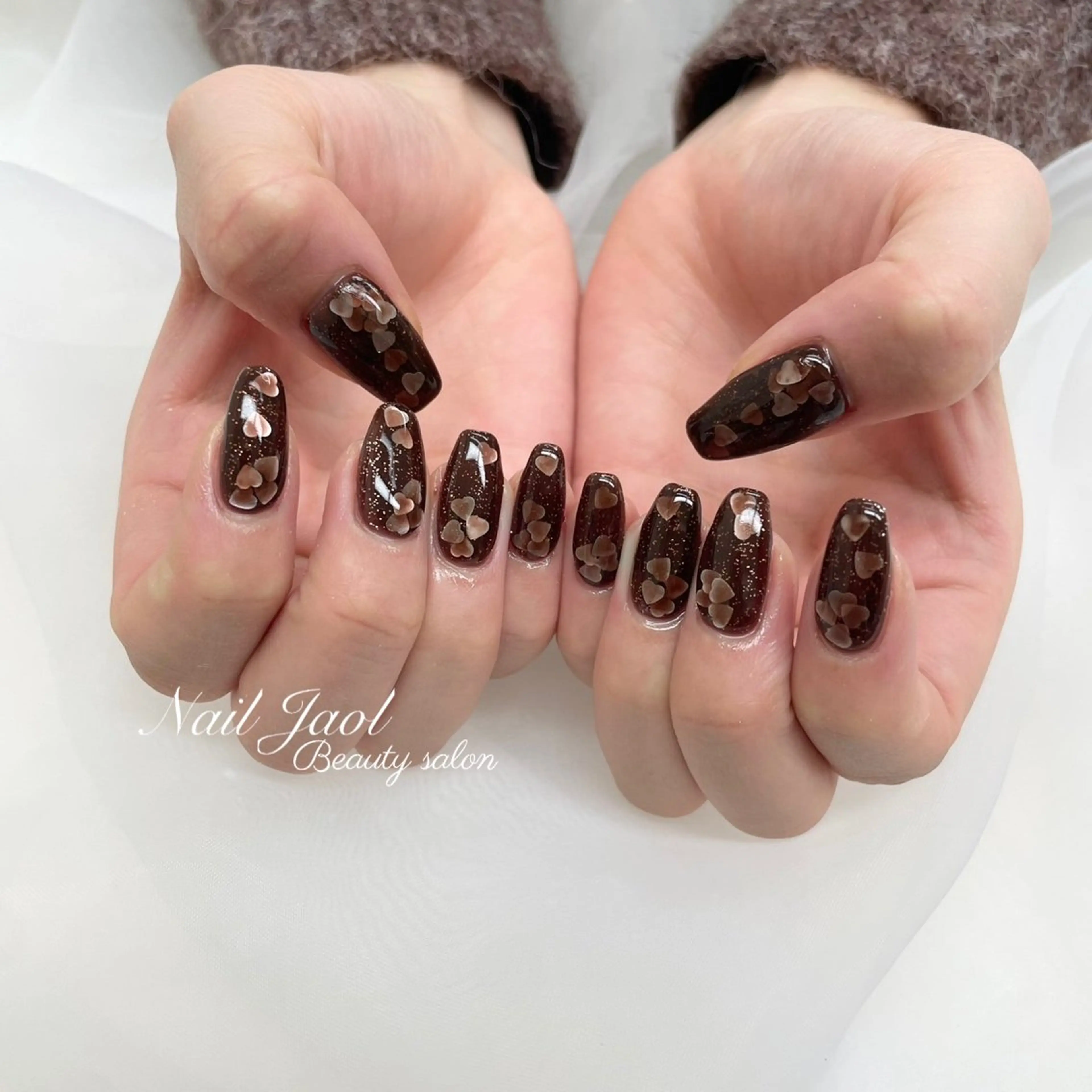 ミディアム 韓国風ヘア ハンドネイル nail jaol池袋店所属・ネイルJaol 池袋のネイルデザイン