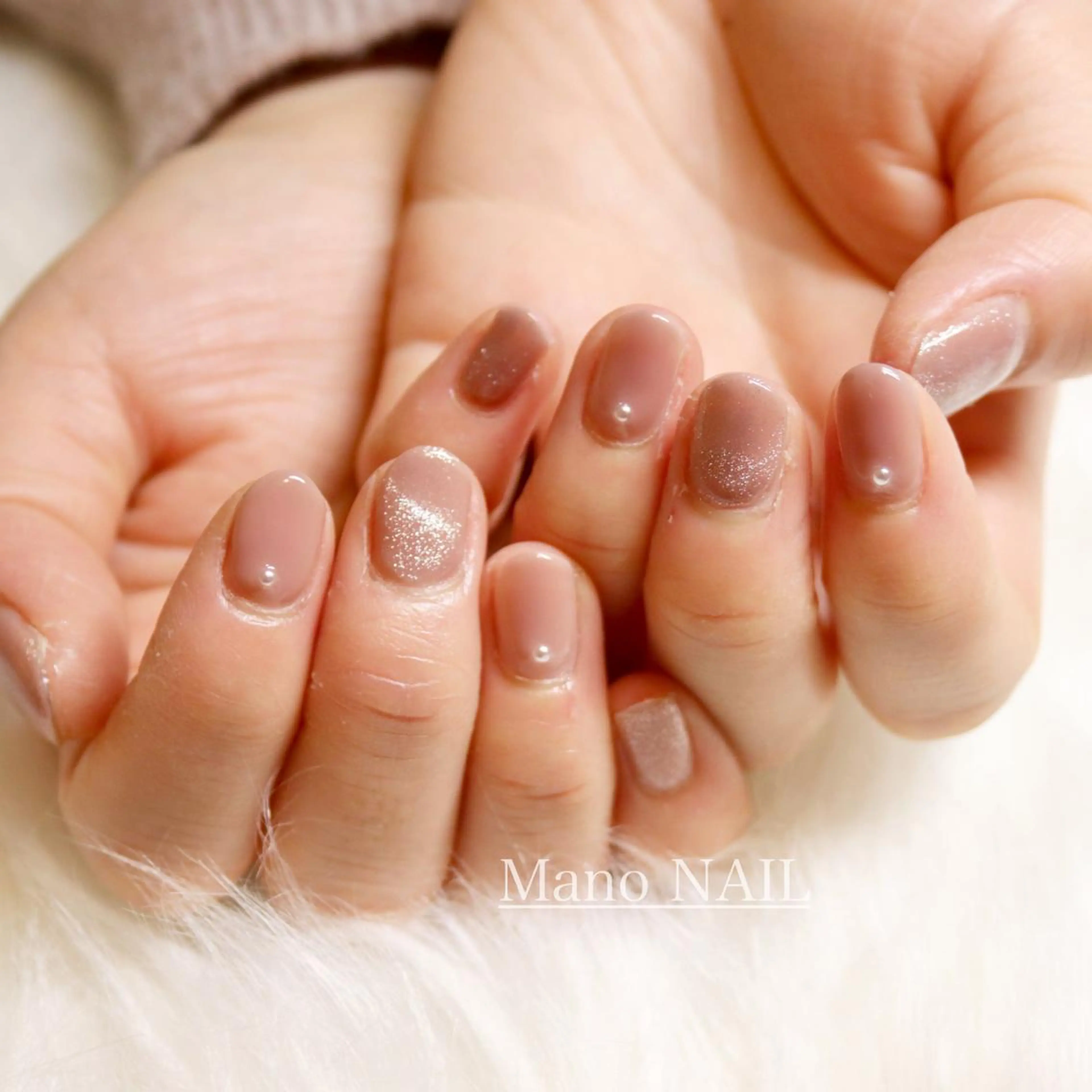 ネイル マグネットネイル ワンカラーネイル ハンドネイル Mano NAILのネイルデザイン