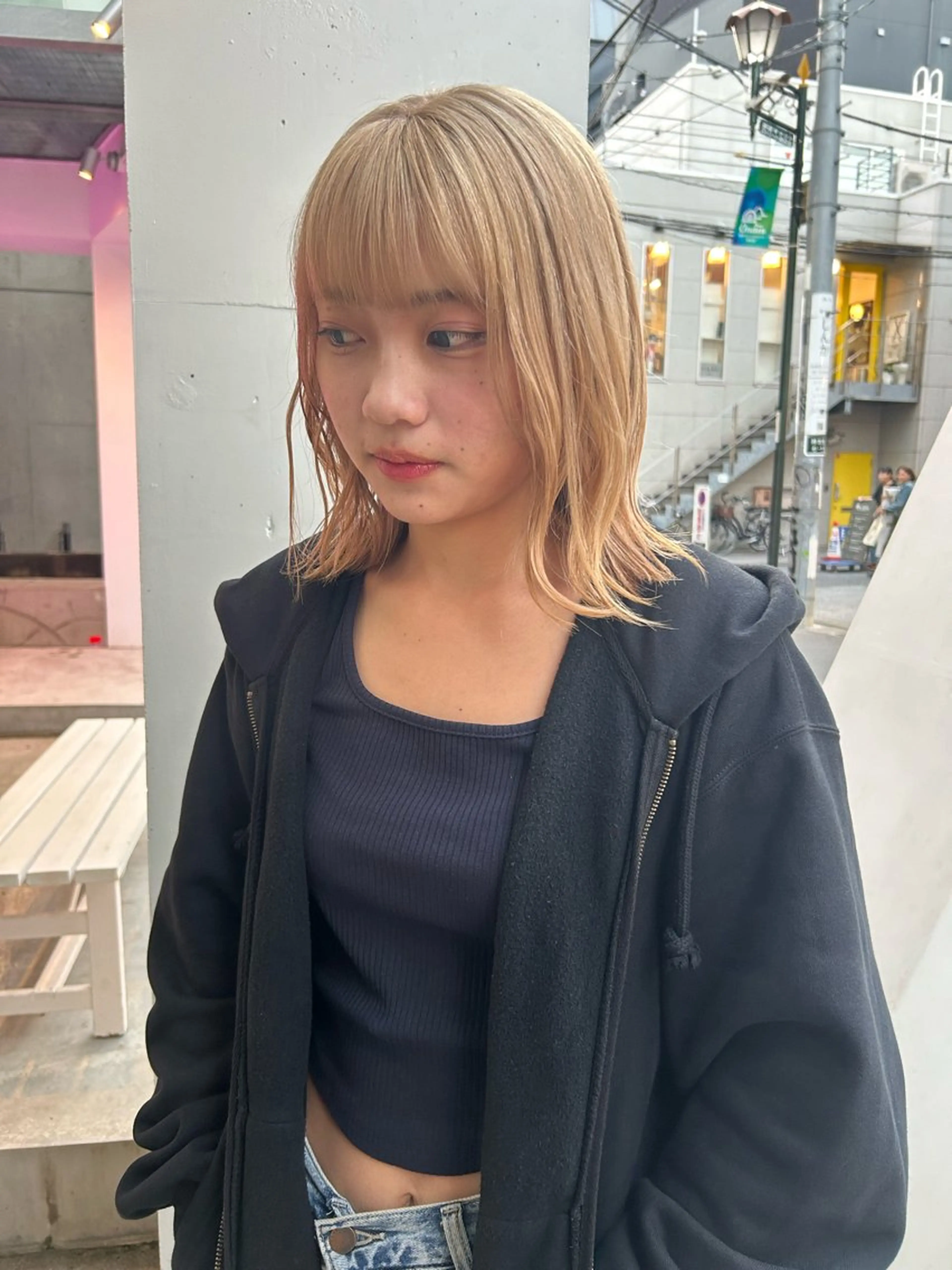 セミロング カラー ケアパーマ/ブリーチ daisukeのヘアスタイル