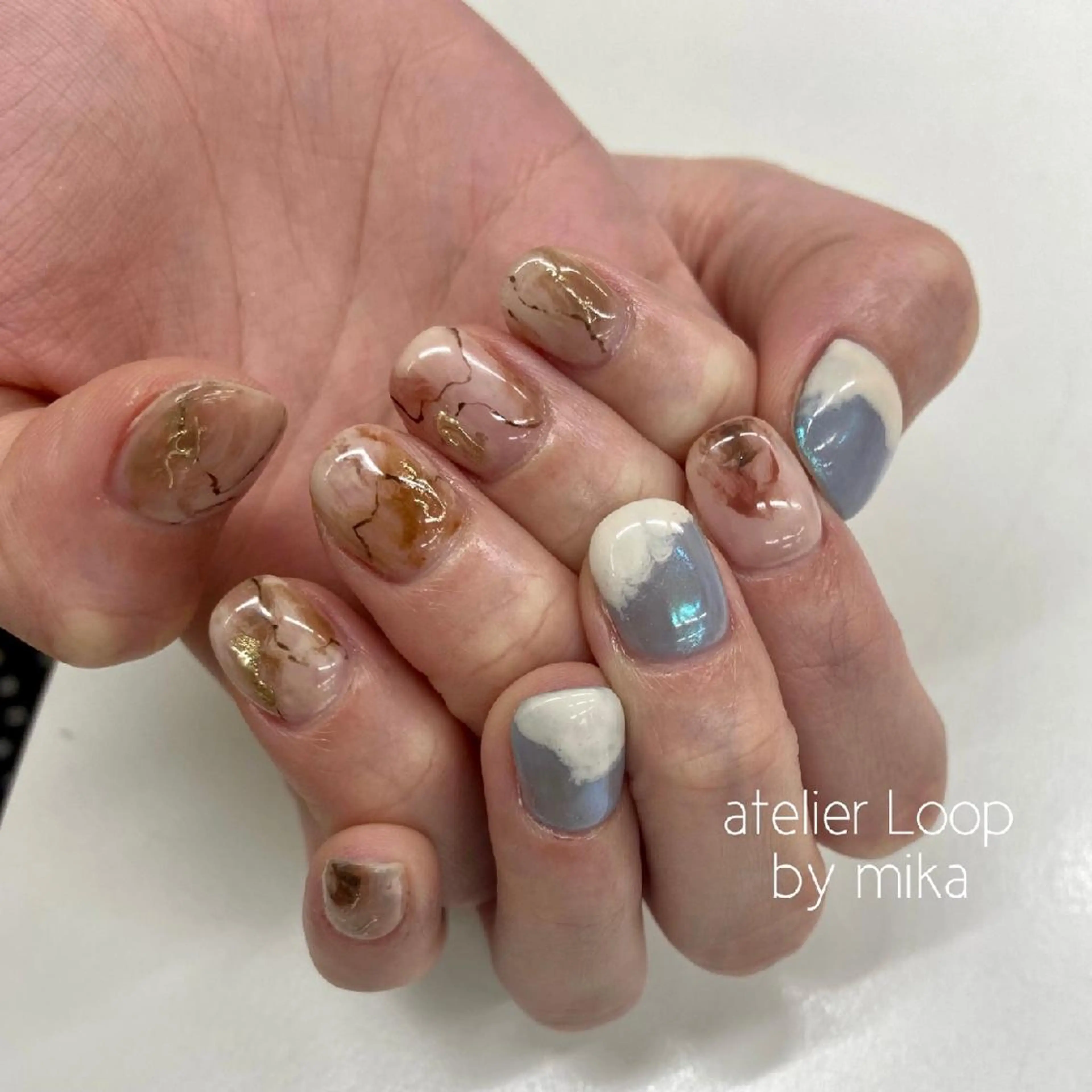 ネイル ハンドネイル atelierLoopbyshiho所属・atelier Loop♪MIKAのネイルデザイン