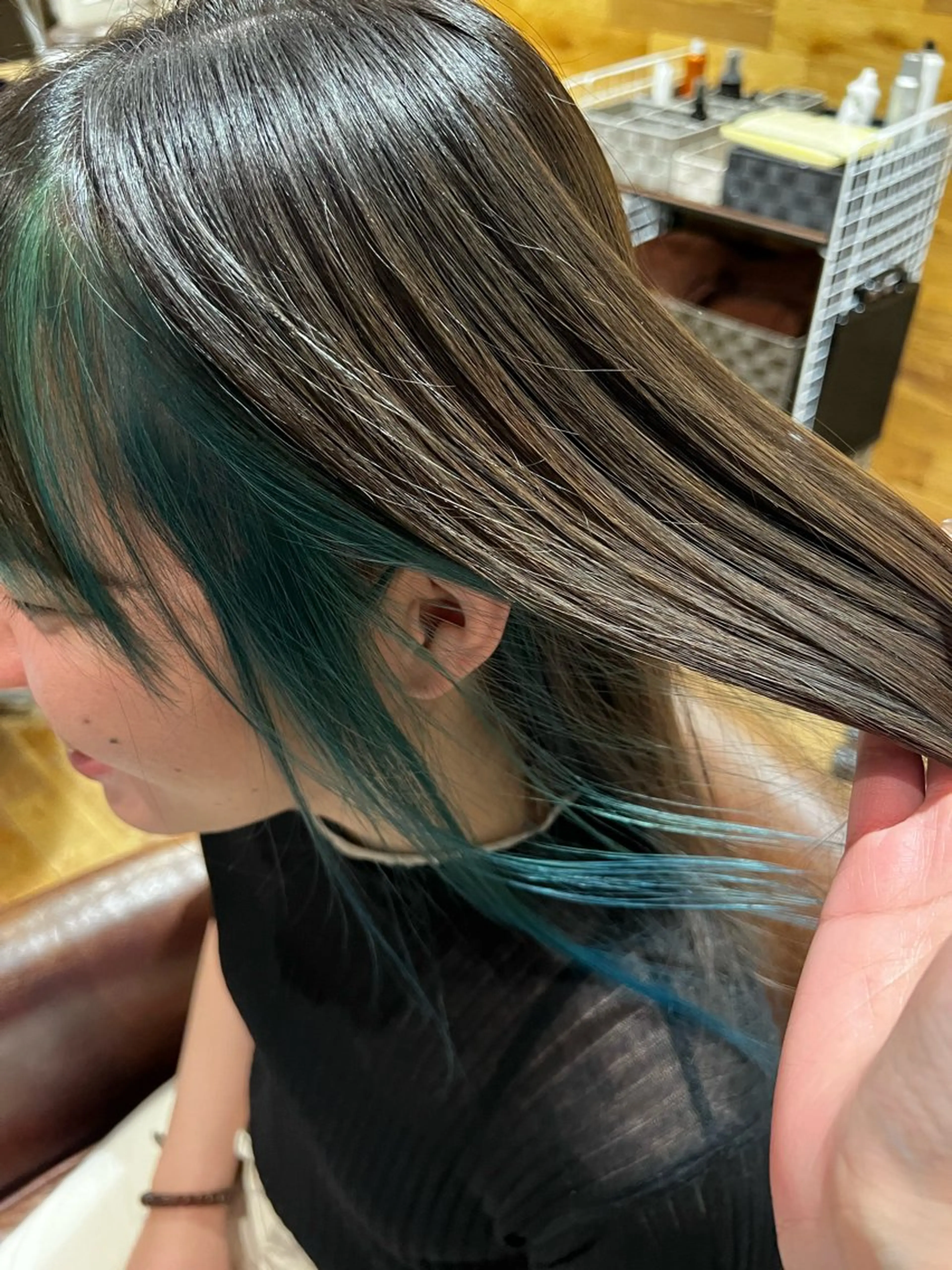 カラー インナーカラー ヘアカラー ふくむら ゆうかのヘアスタイル