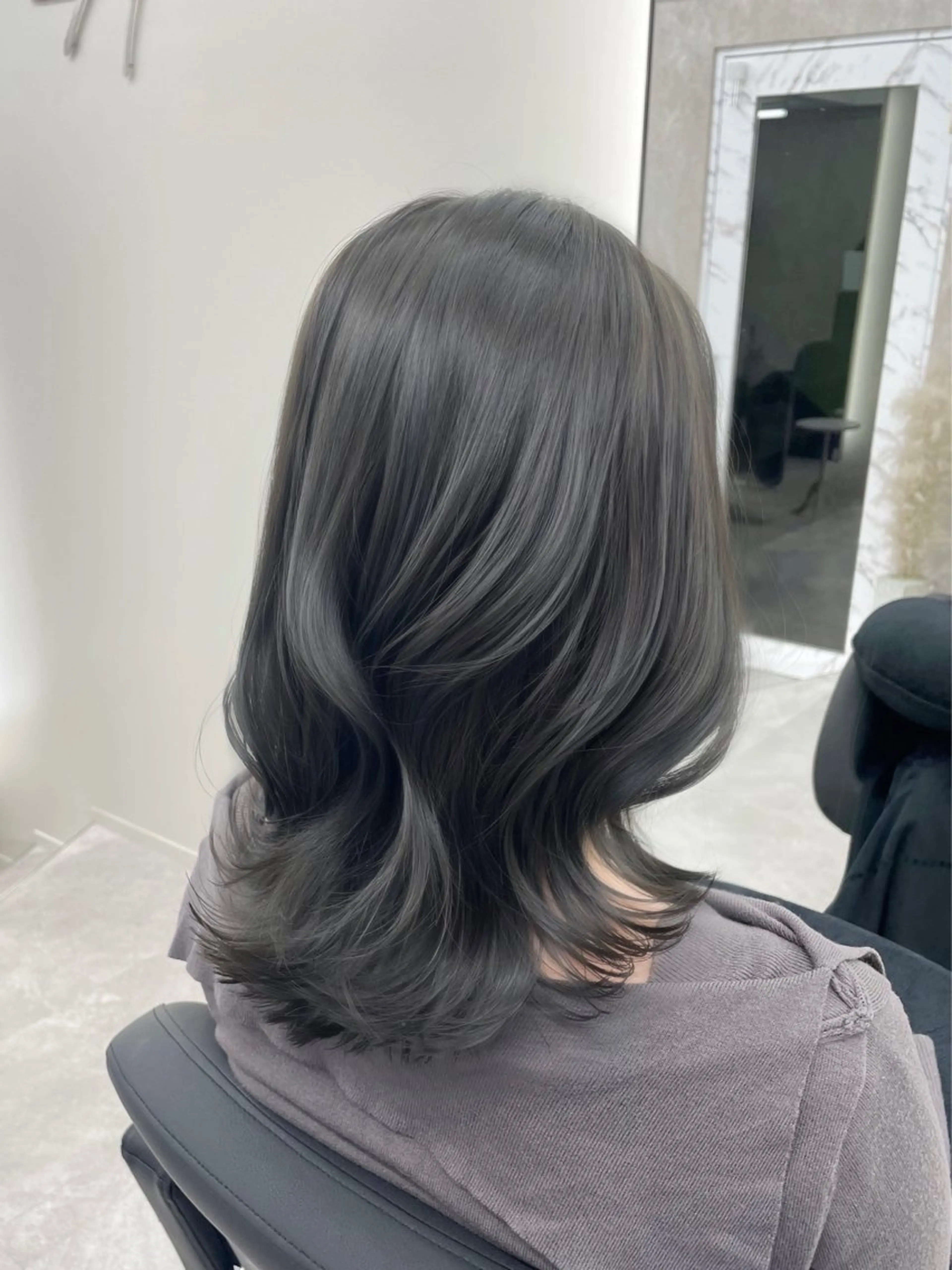 ロング カラー 髪質改善/赤み消し ブリーチなし心斎橋のヘアスタイル