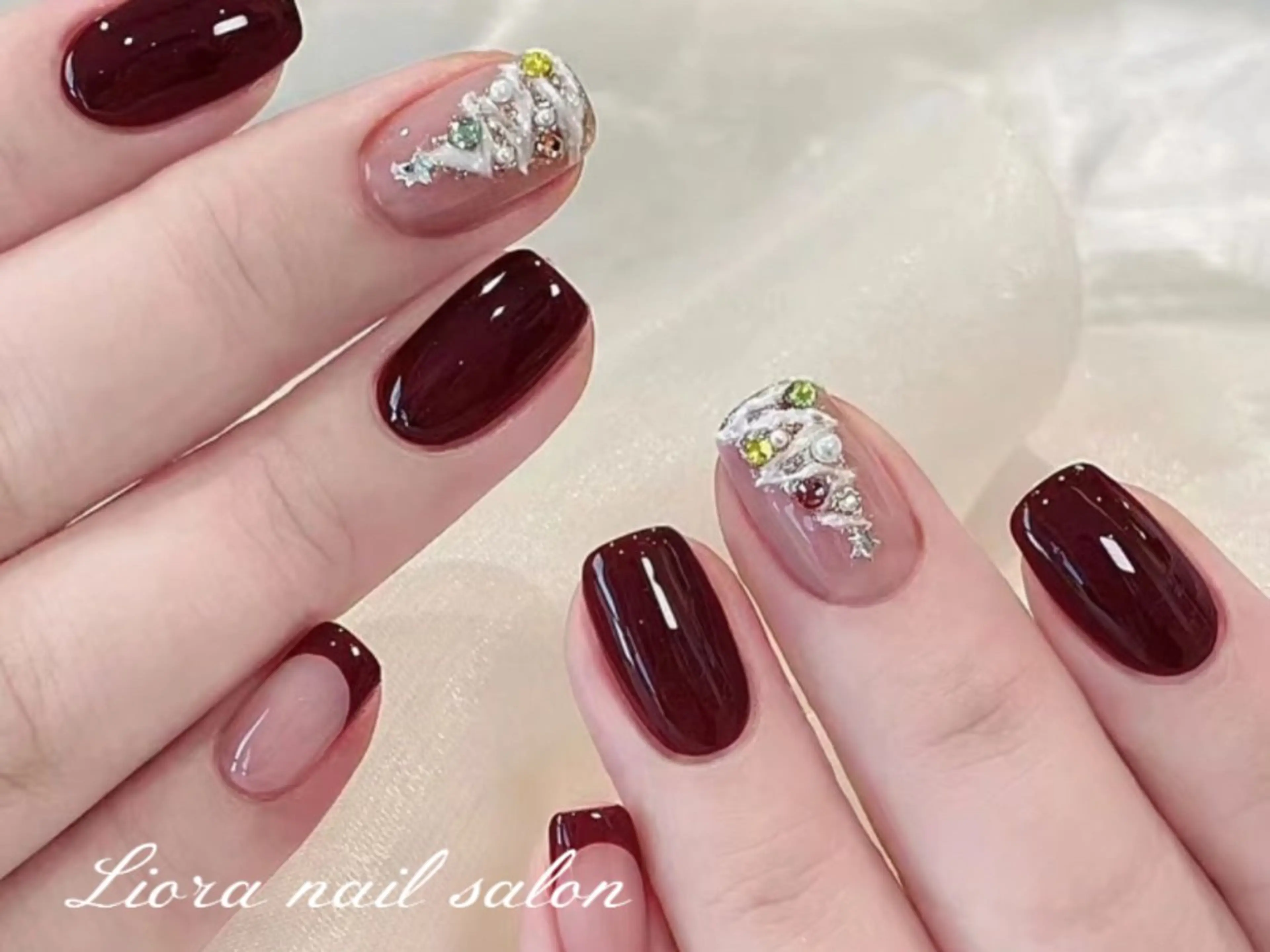 ネイル チークネイル フットネイル フレンチネイル ジェルネイル ガーリー ハンドネイル Liora ネイルサロン所属・Liora nail salonのネイルデザイン