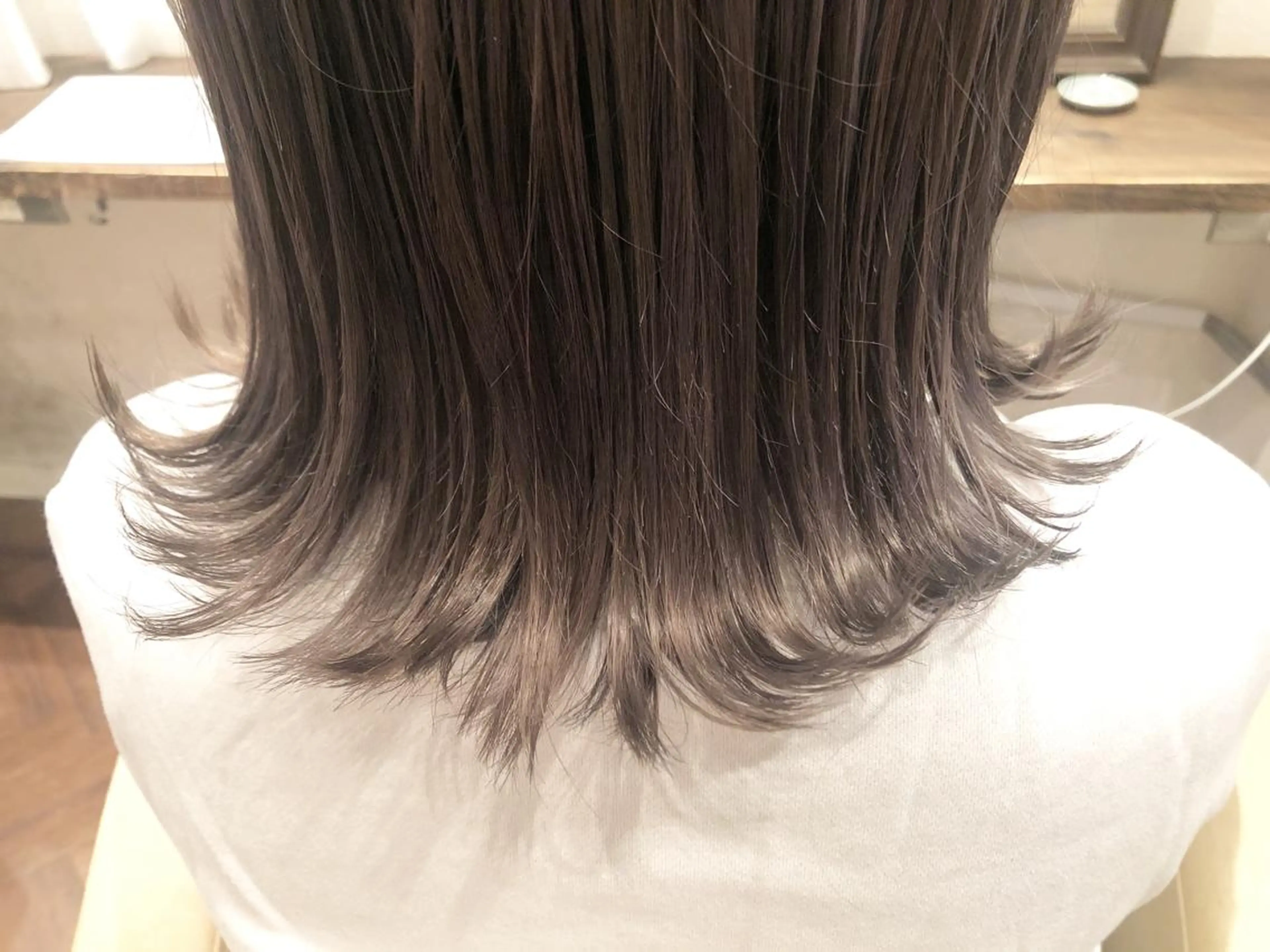 ミディアム カラー みねぎし ふうかのヘアスタイル