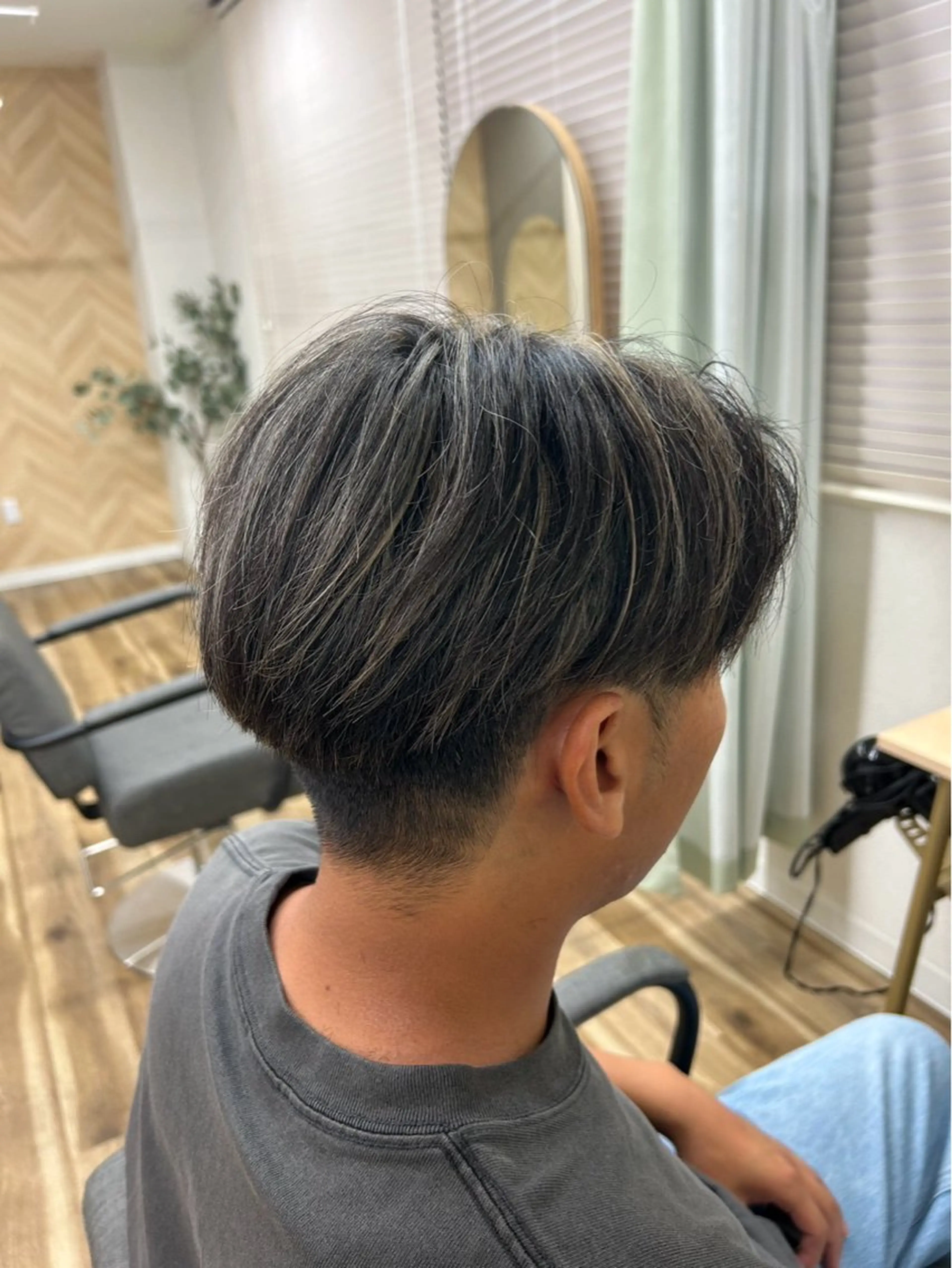 メンズカット+ハイライト（メッシュキャップ）の写真