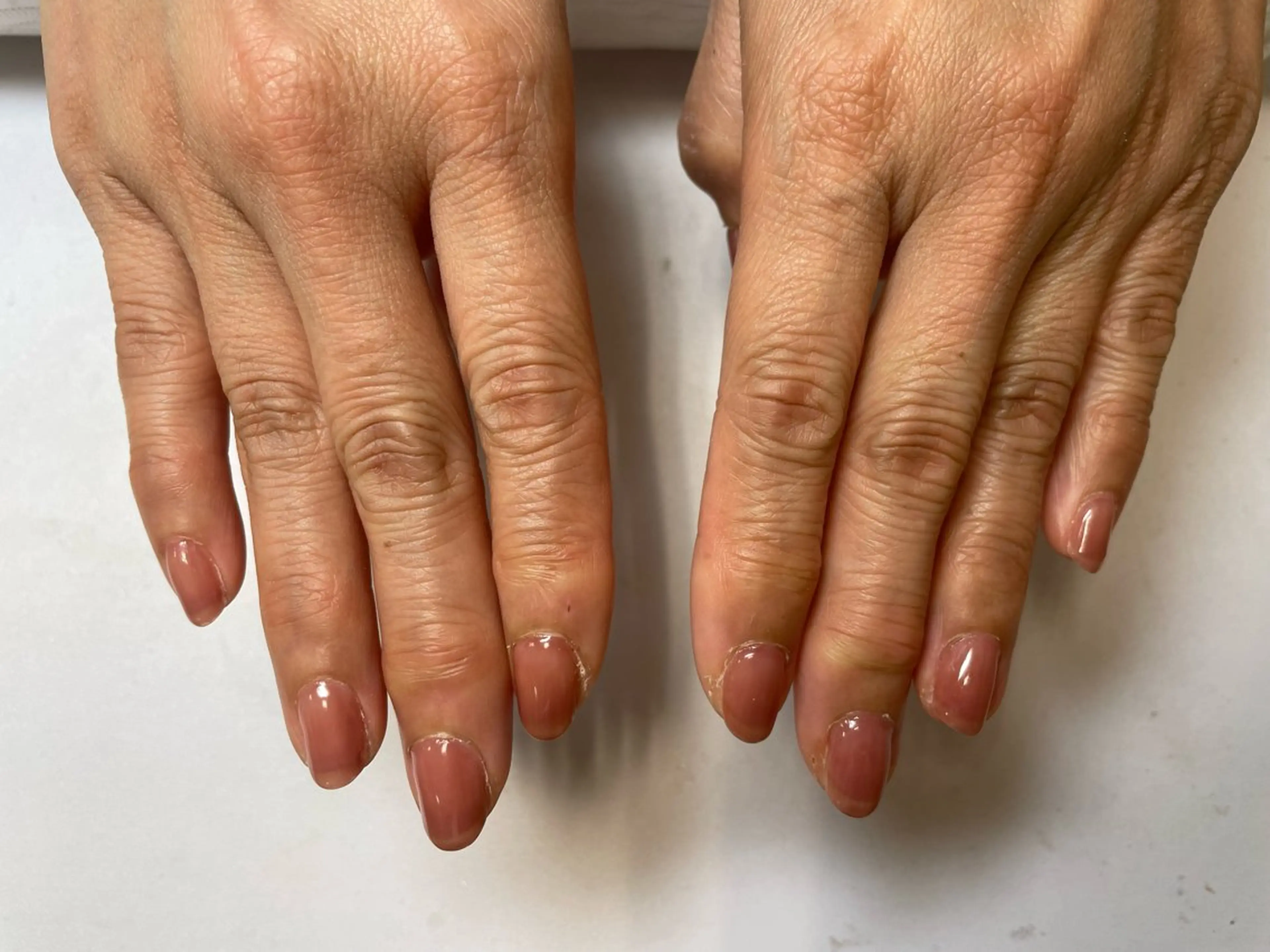 ネイル ワンカラーネイル ピンク ピンクベージュ エーナイン 西友西町店所属・エーナイン イオン西町のネイルデザイン