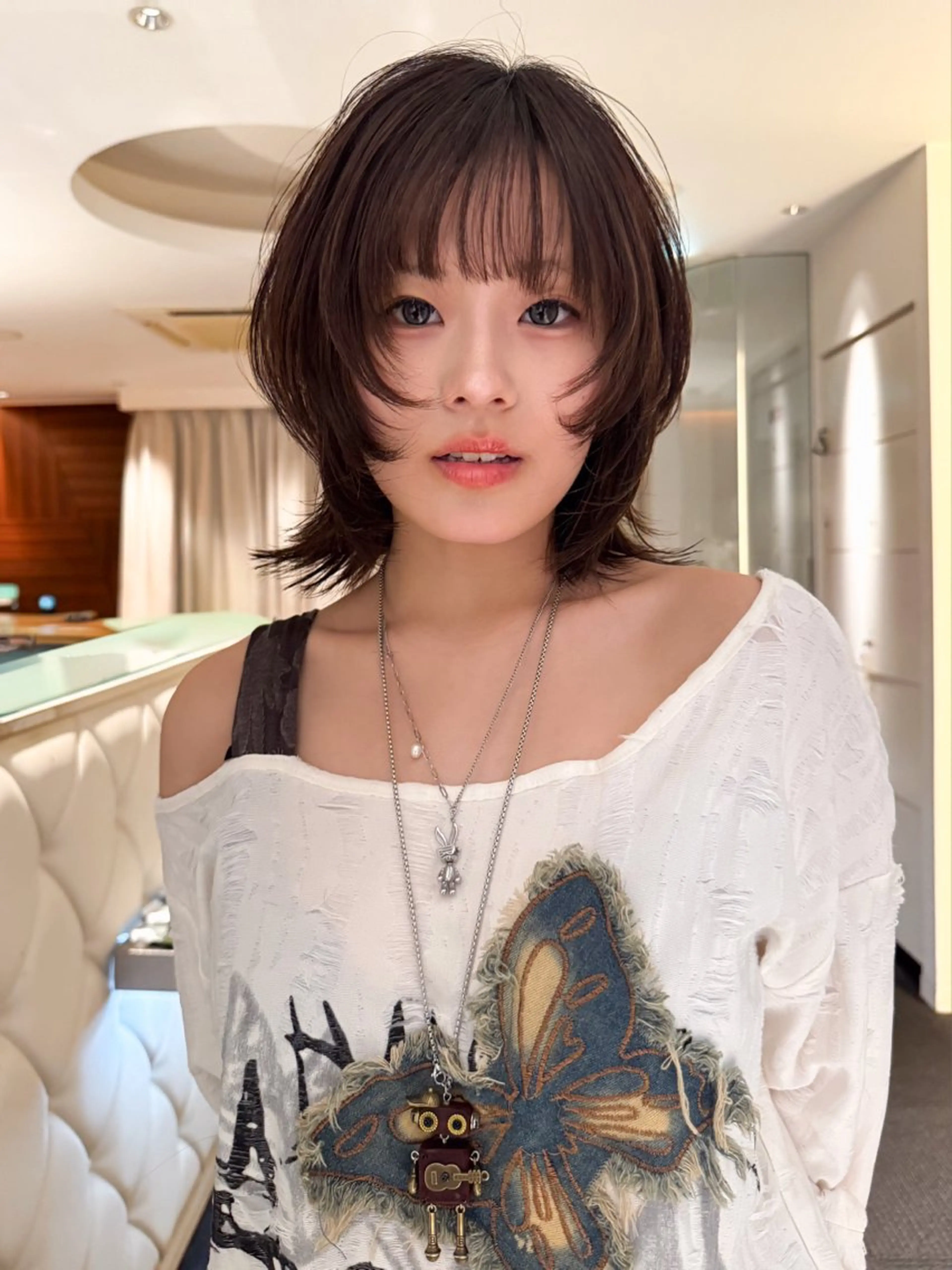 ショート ボブ ウルフカット ウルフボブ モデル募集/山田蓮/ レイヤーボブのヘアスタイル