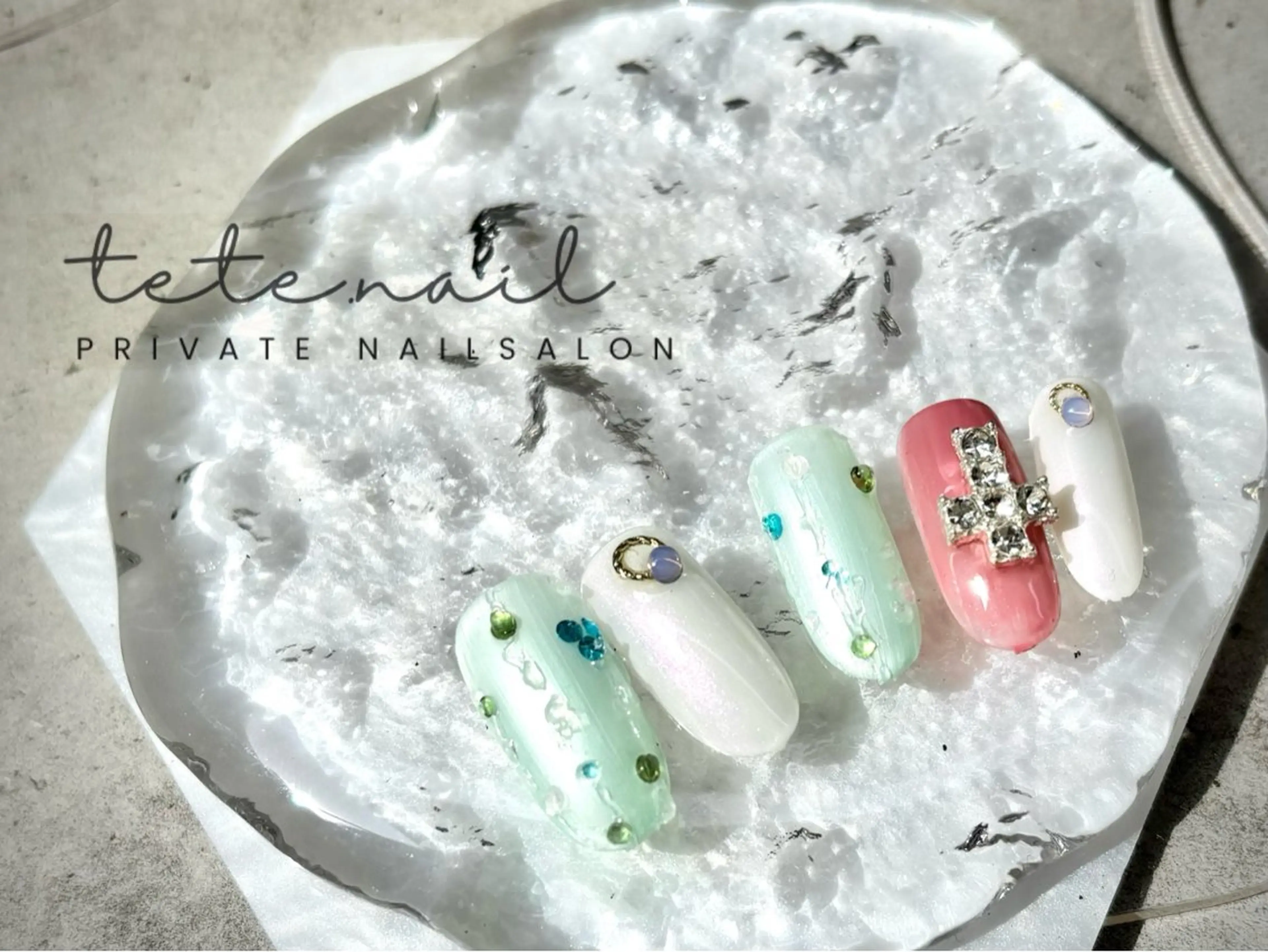 ネイル フラワーネイル ハンドネイル tete. nailのネイルデザイン