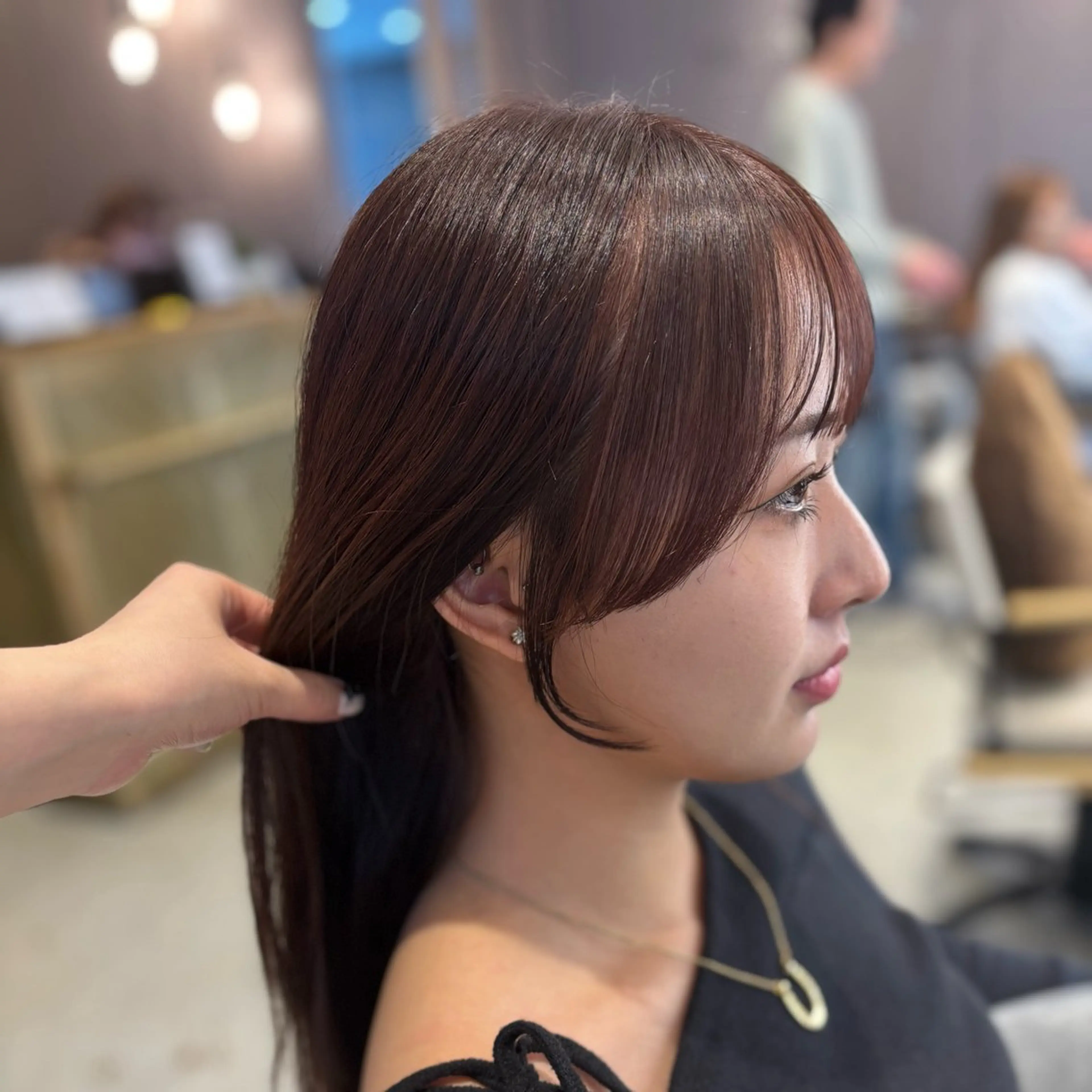 ロング 顔周りカット カット トリートメント ボブ/レイヤー/暖色 カラー/dai🌿のヘアスタイル