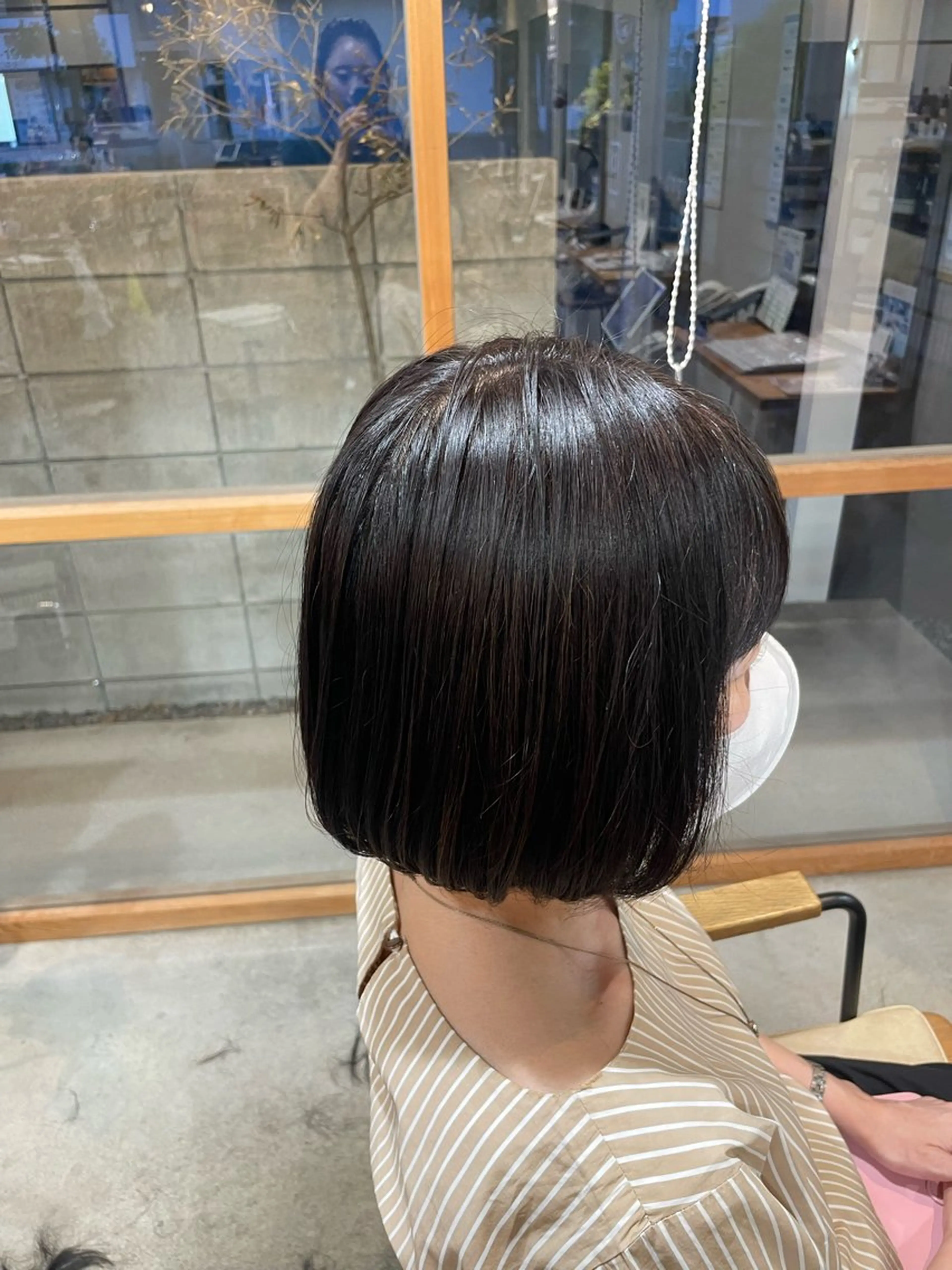 ミディアム ボブ 笹川 桃歌のヘアスタイル