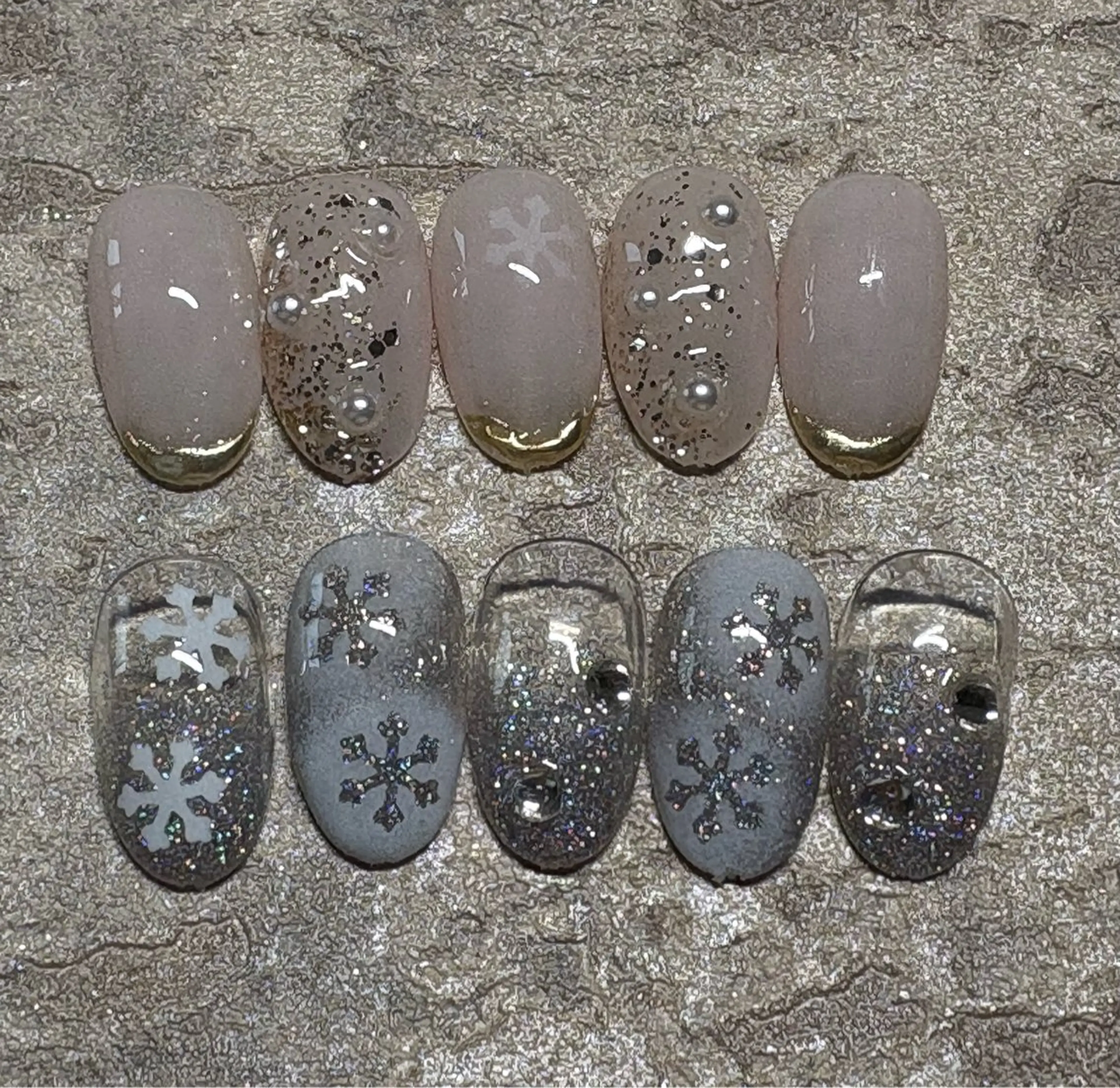 クリスマス🎄限定デザイン1 、ソフトジェルオフ込みの写真