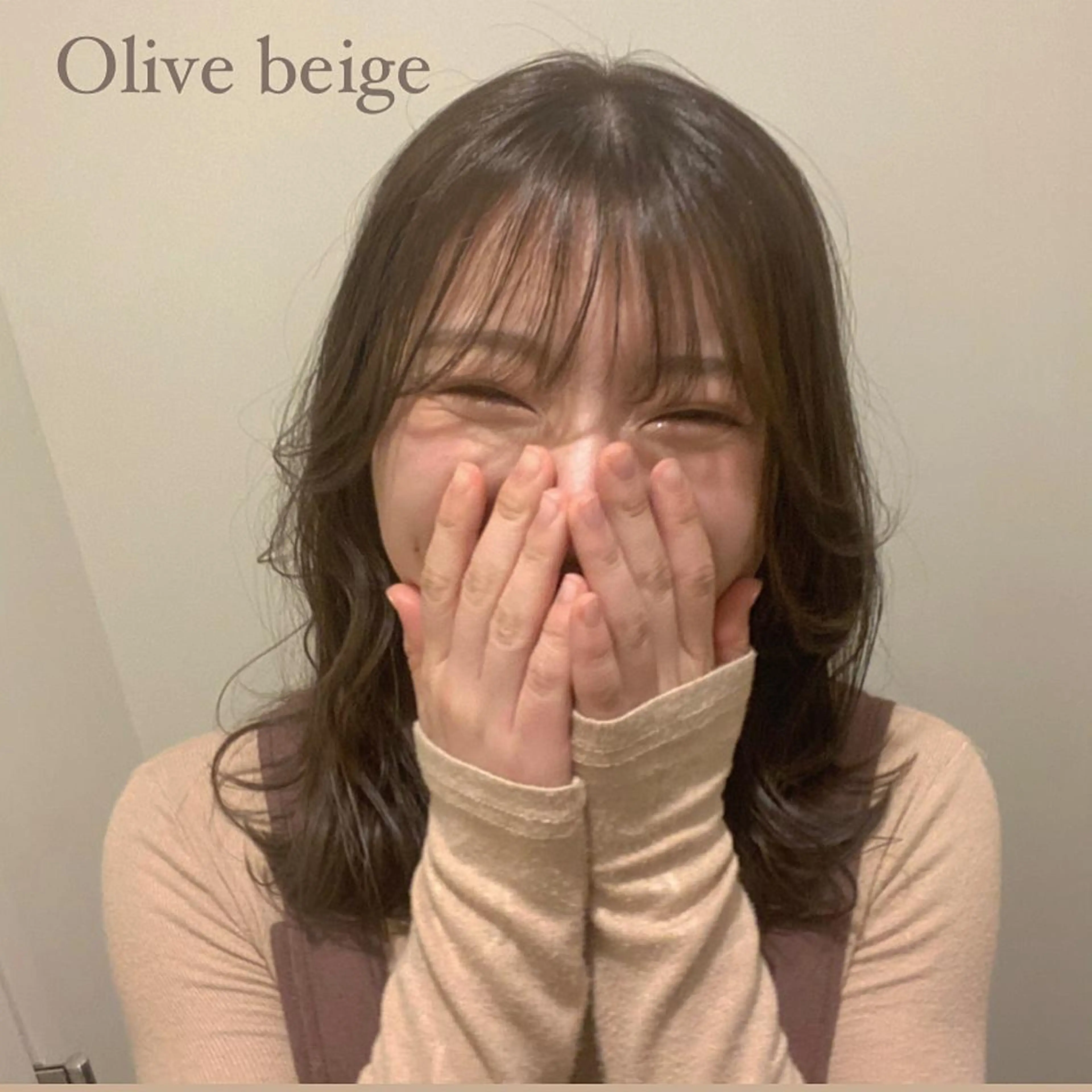 ミディアム カラー カット ヘアカラー トリートメント SOLO所属・奈良 彩華のヘアスタイル