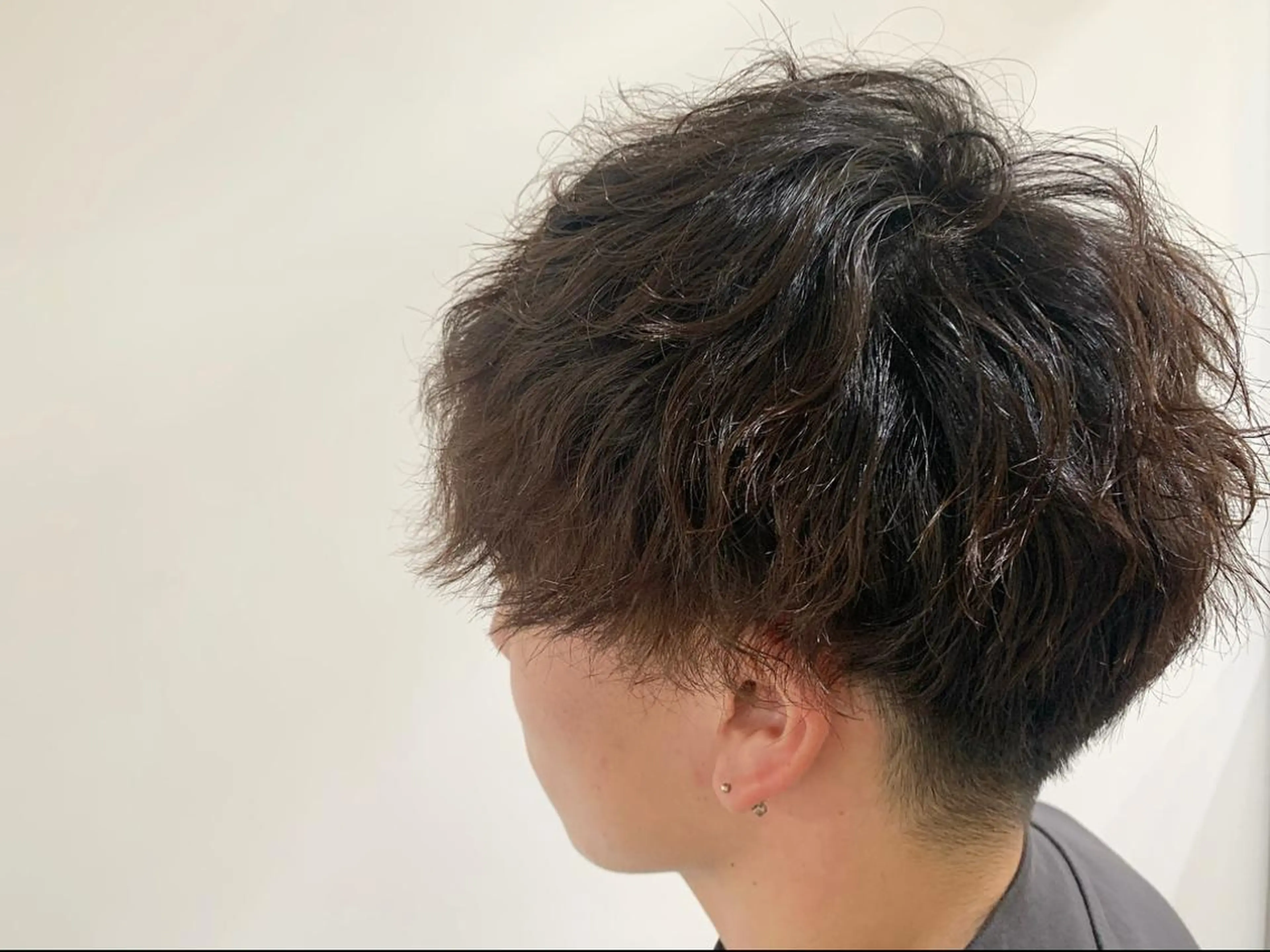 パーマ メンズ マッシュ メンズパーマ カット パーマ あべ ゆうかのヘアスタイル