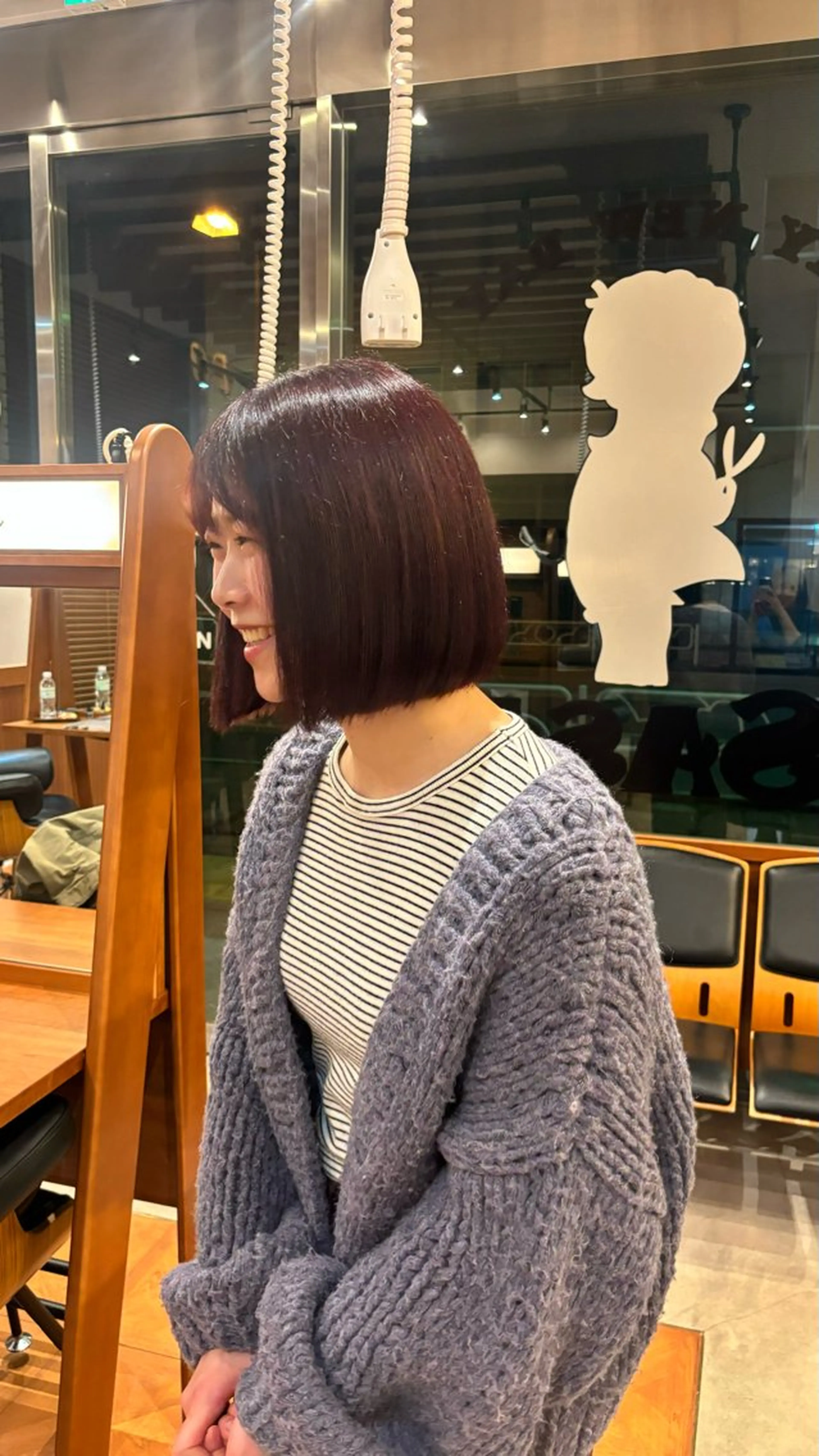 カラー ヘアカラー トリートメント SASAnagano 堀内未梨のヘアスタイル