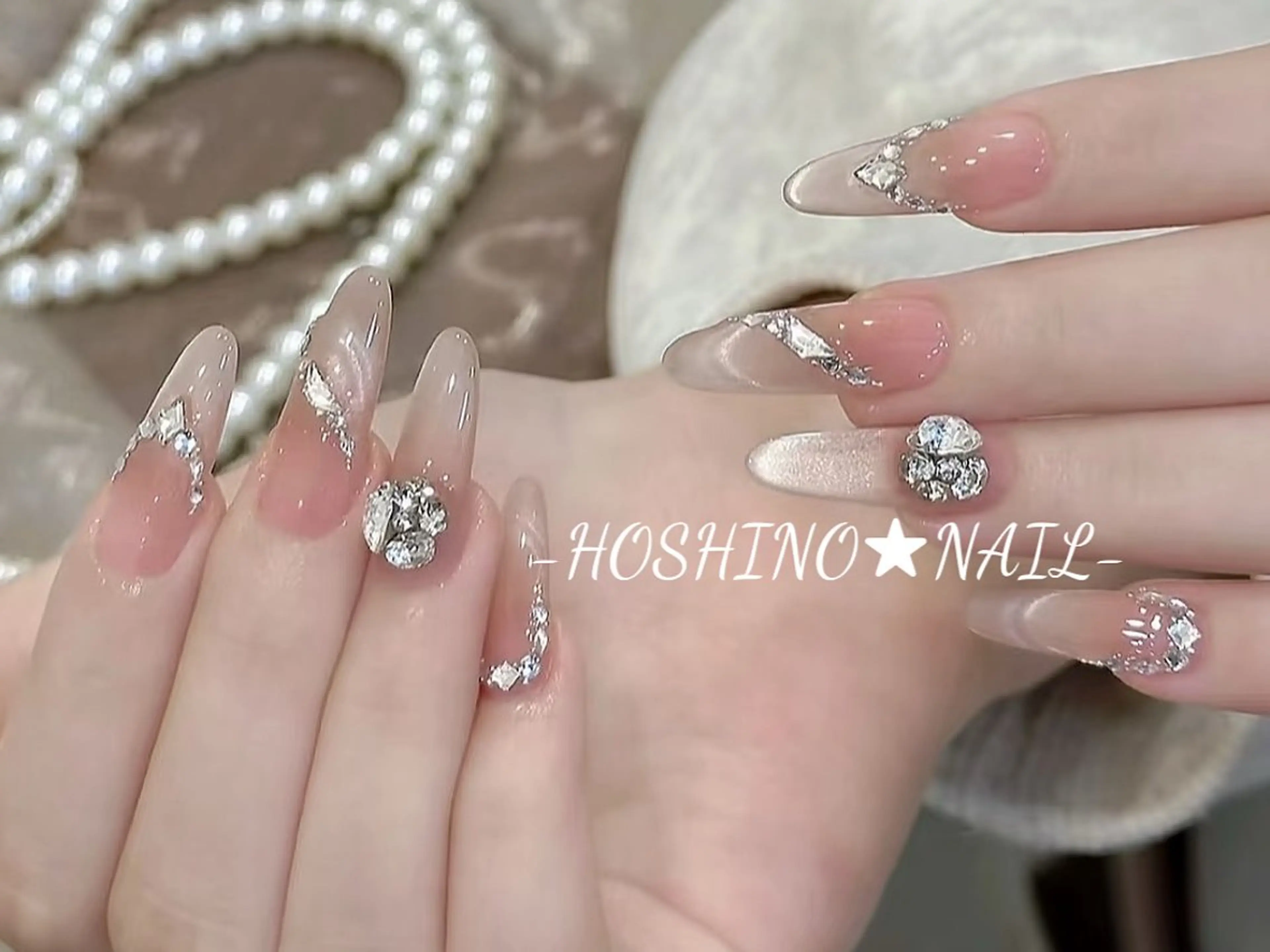 ネイル オーロラネイル チークネイル ドット フットネイル フレンチネイル ハンドネイル ★HOSHINO NAIL★新宿店のネイルデザイン