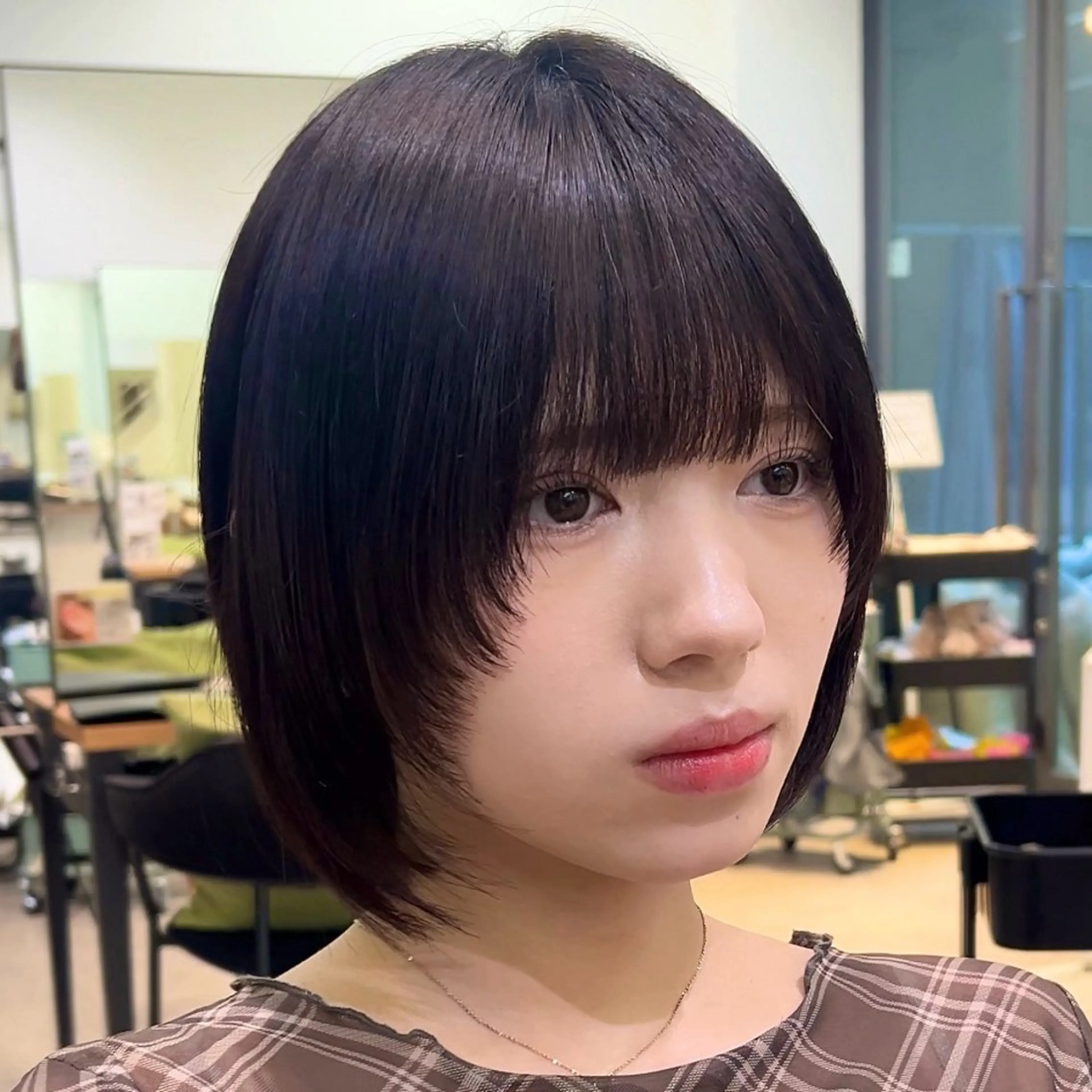 ミディアム カット ヘアカラー 縮毛矯正支持率NO. 1/中﨑葵🕊️✨のヘアスタイル