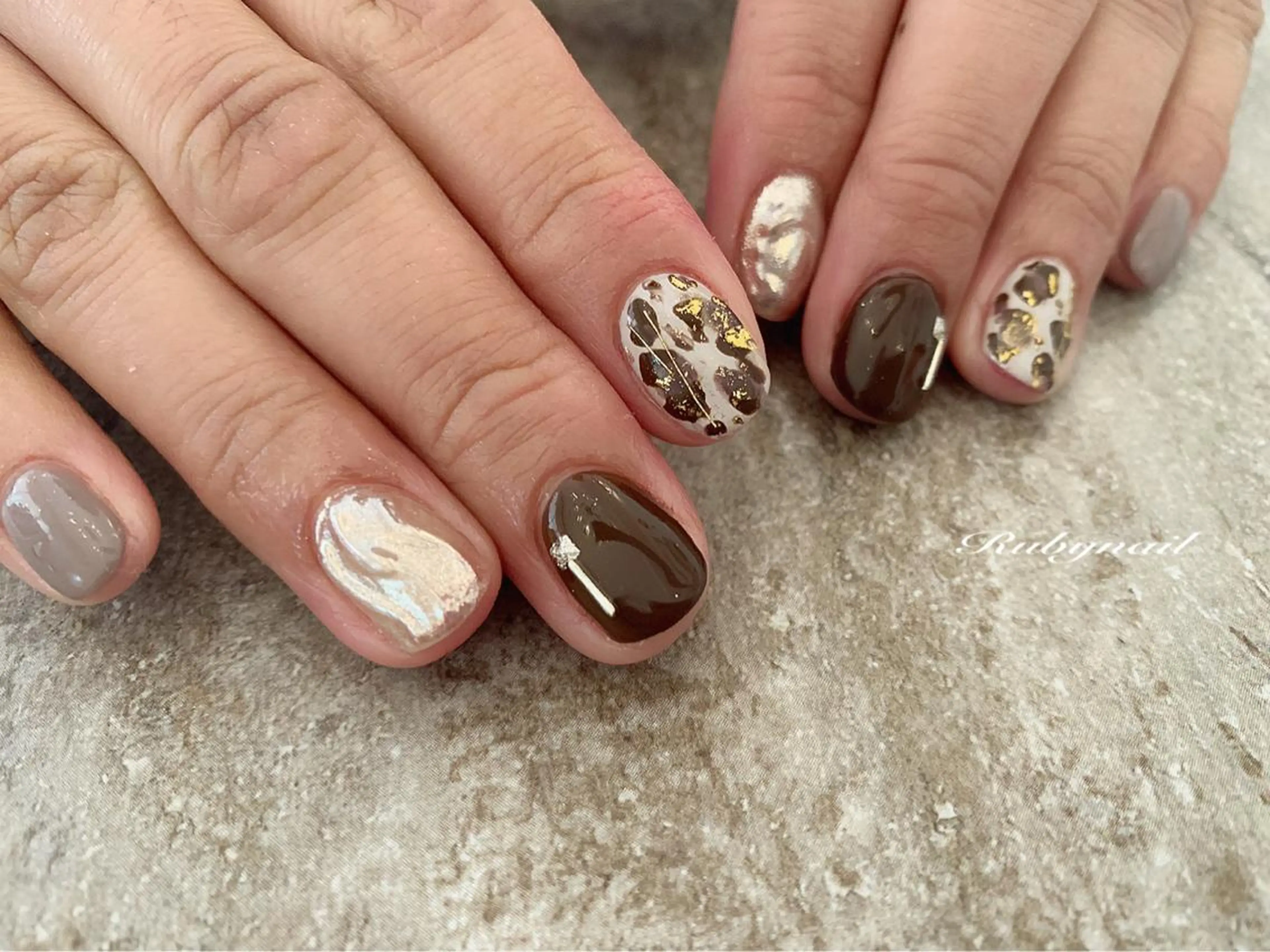 ネイル ミラーネイル Rubynail所属・プライベートサロン Rubynailのネイルデザイン