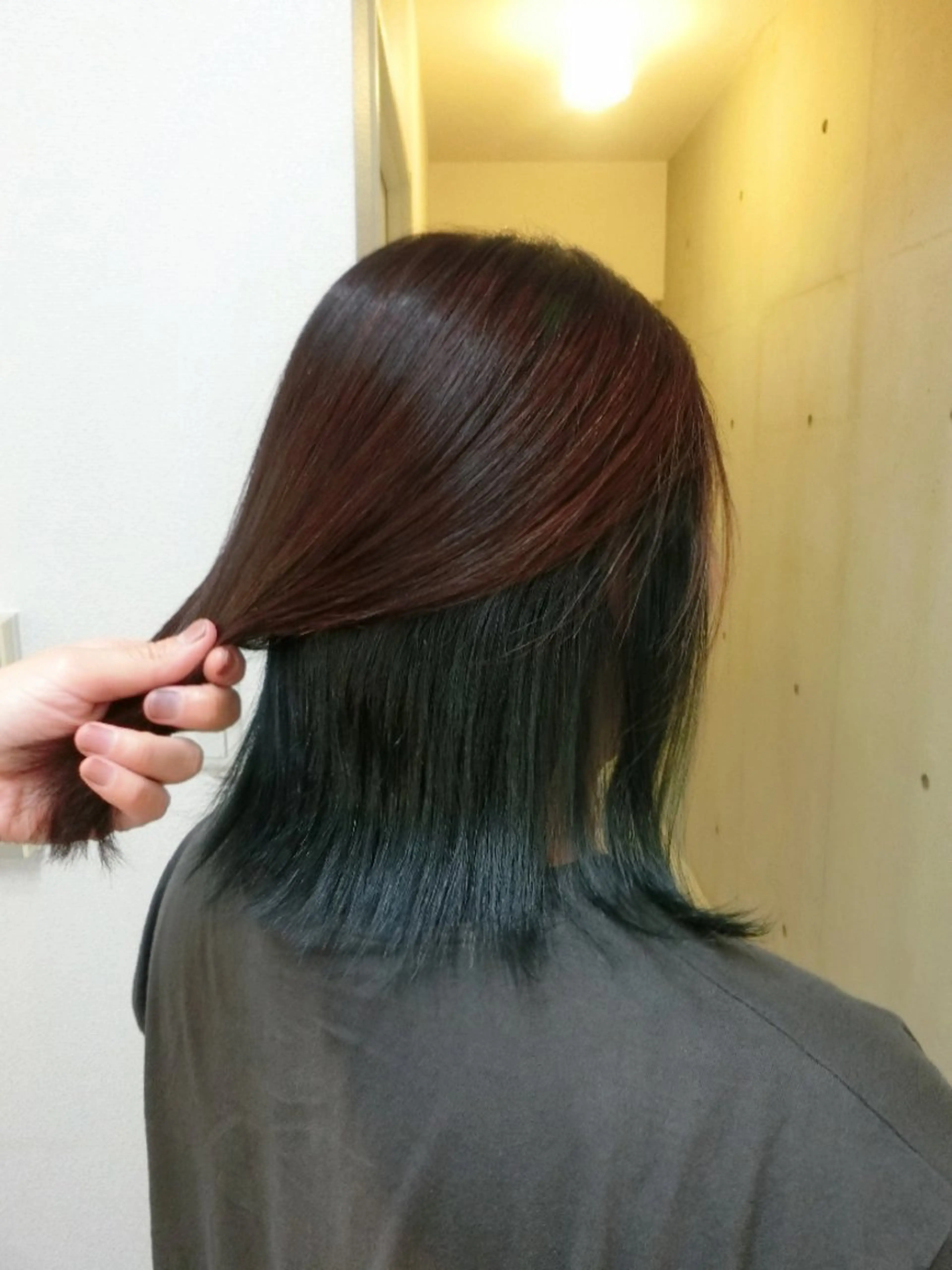 ミディアム カラー ma cherie 三浦直美のヘアスタイル