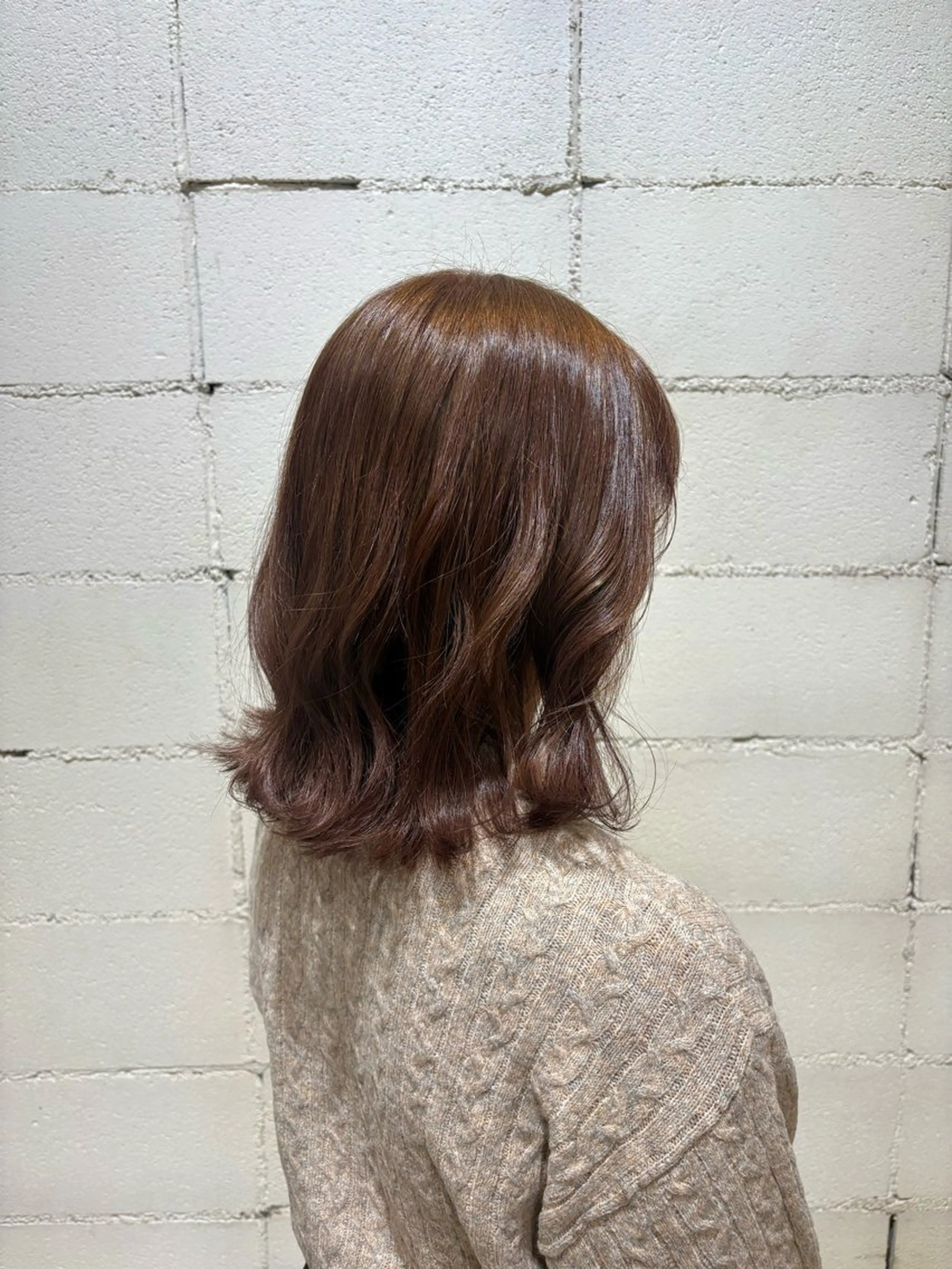 ミディアム カラー カット ヘアカラー あずま みゆのヘアスタイル