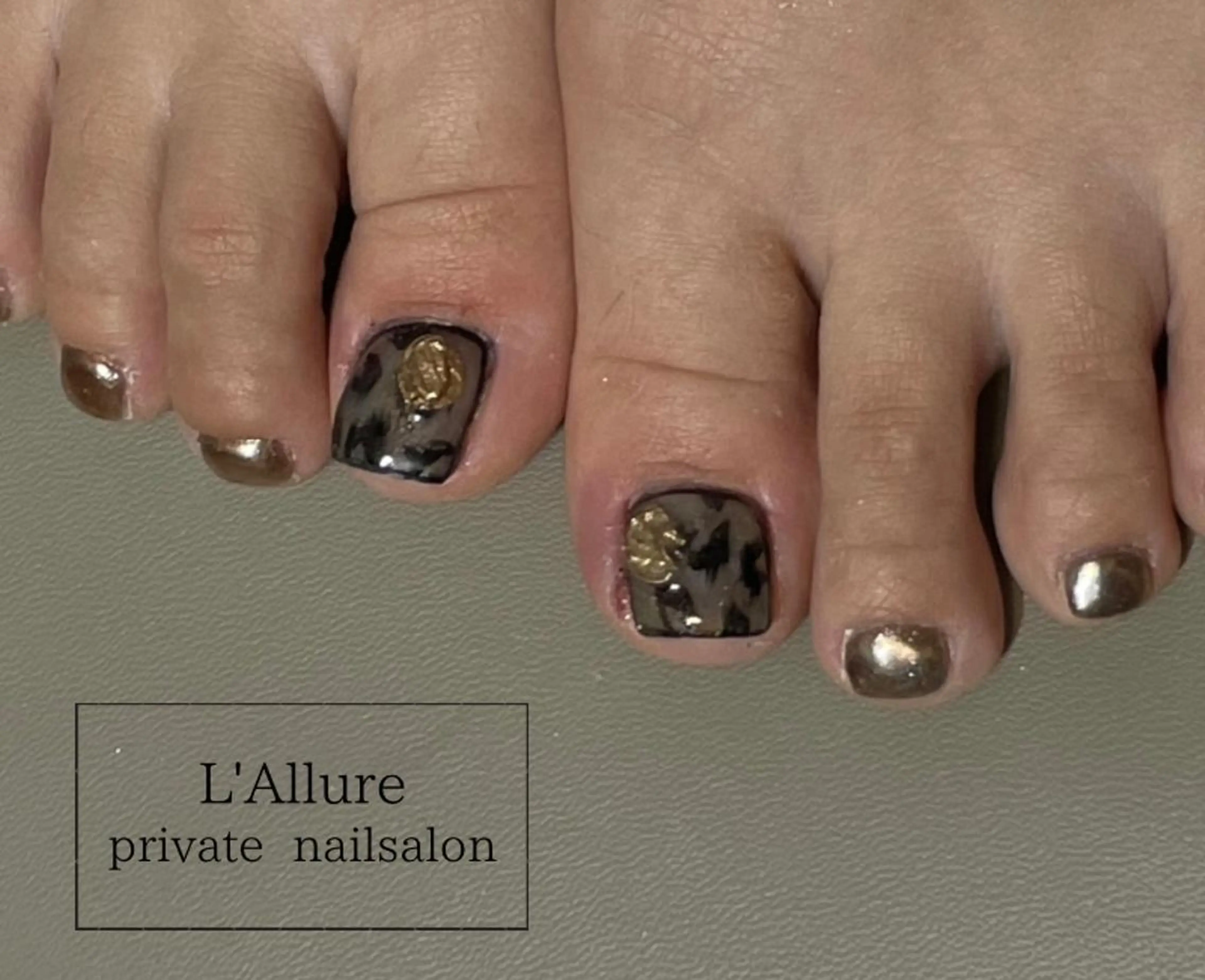 ネイル ミラーネイル フットネイル nailsalon -L'Allure-のネイルデザイン