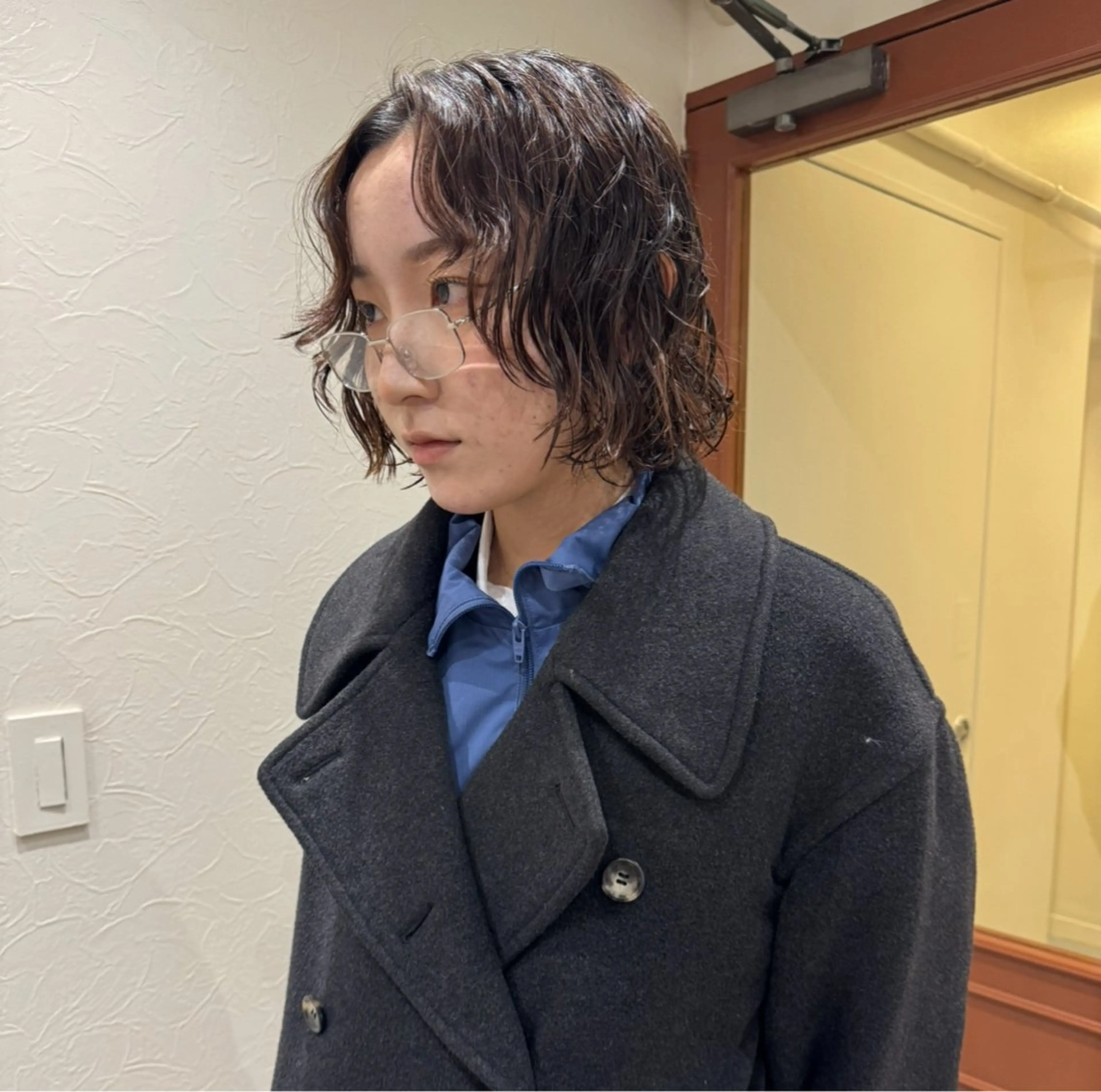 ショート パーマ パーマ パーマ/髪質改善 暖色カラー🍇akoのヘアスタイル