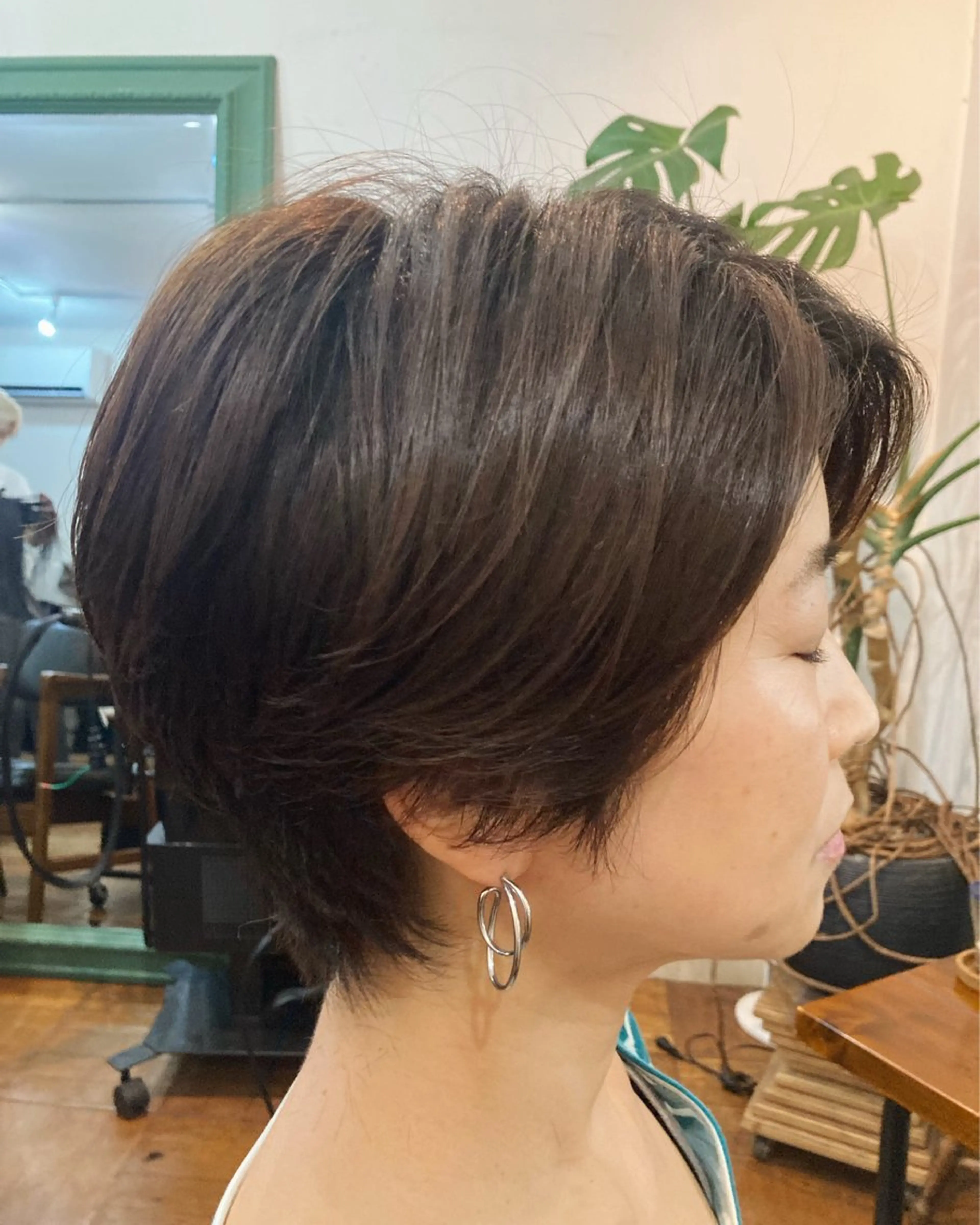 ショート パーマ カット パーマ トリートメント ヘアセット 丸みショート🌙 タッセルボブ/井上翔のヘアスタイル