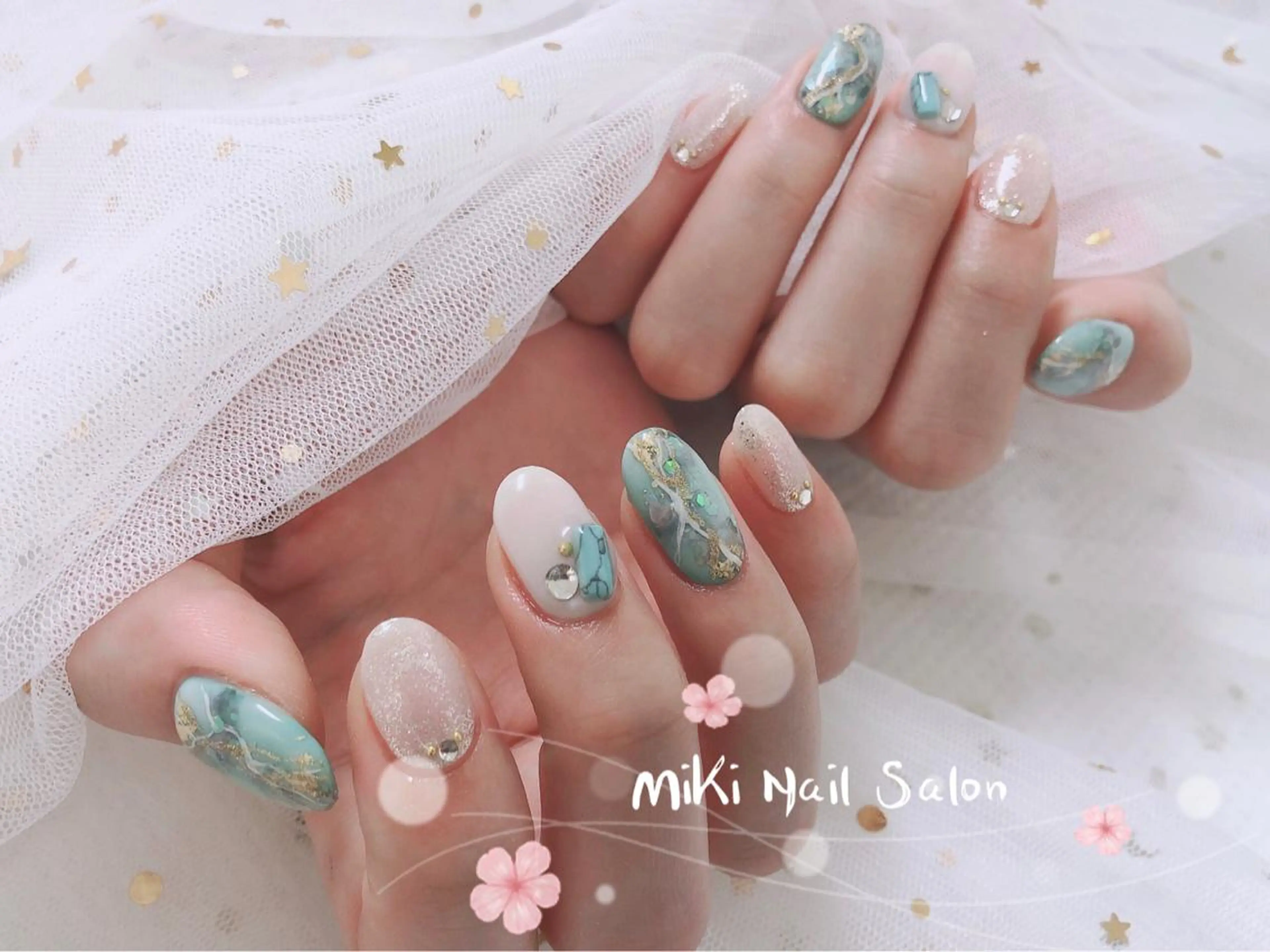 ネイル MiKi Nai池袋 長さだし得意のネイルデザイン