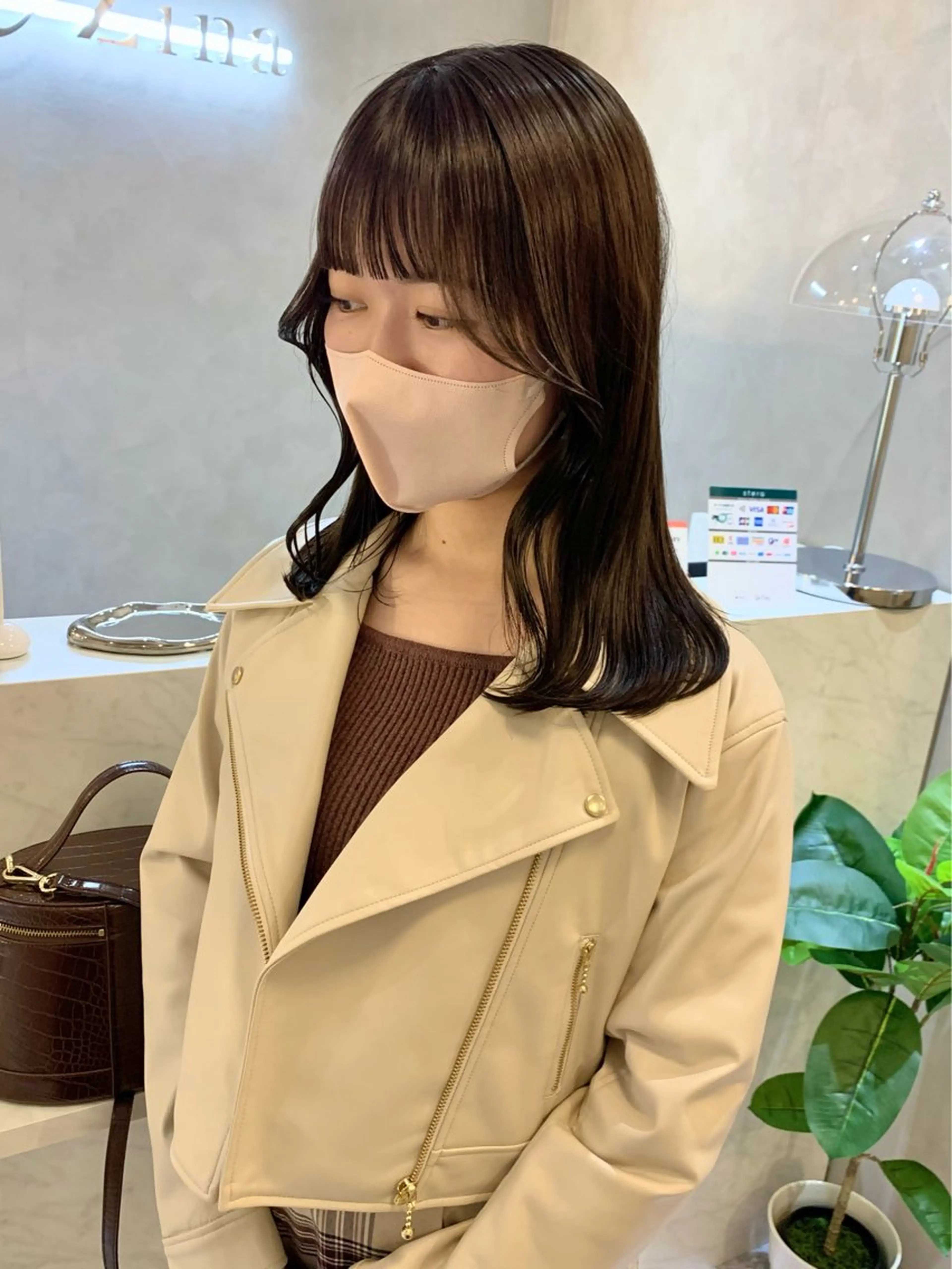 セミロング カラー 韓国ヘア🇰🇷/ 顔周り/松田光里のヘアスタイル