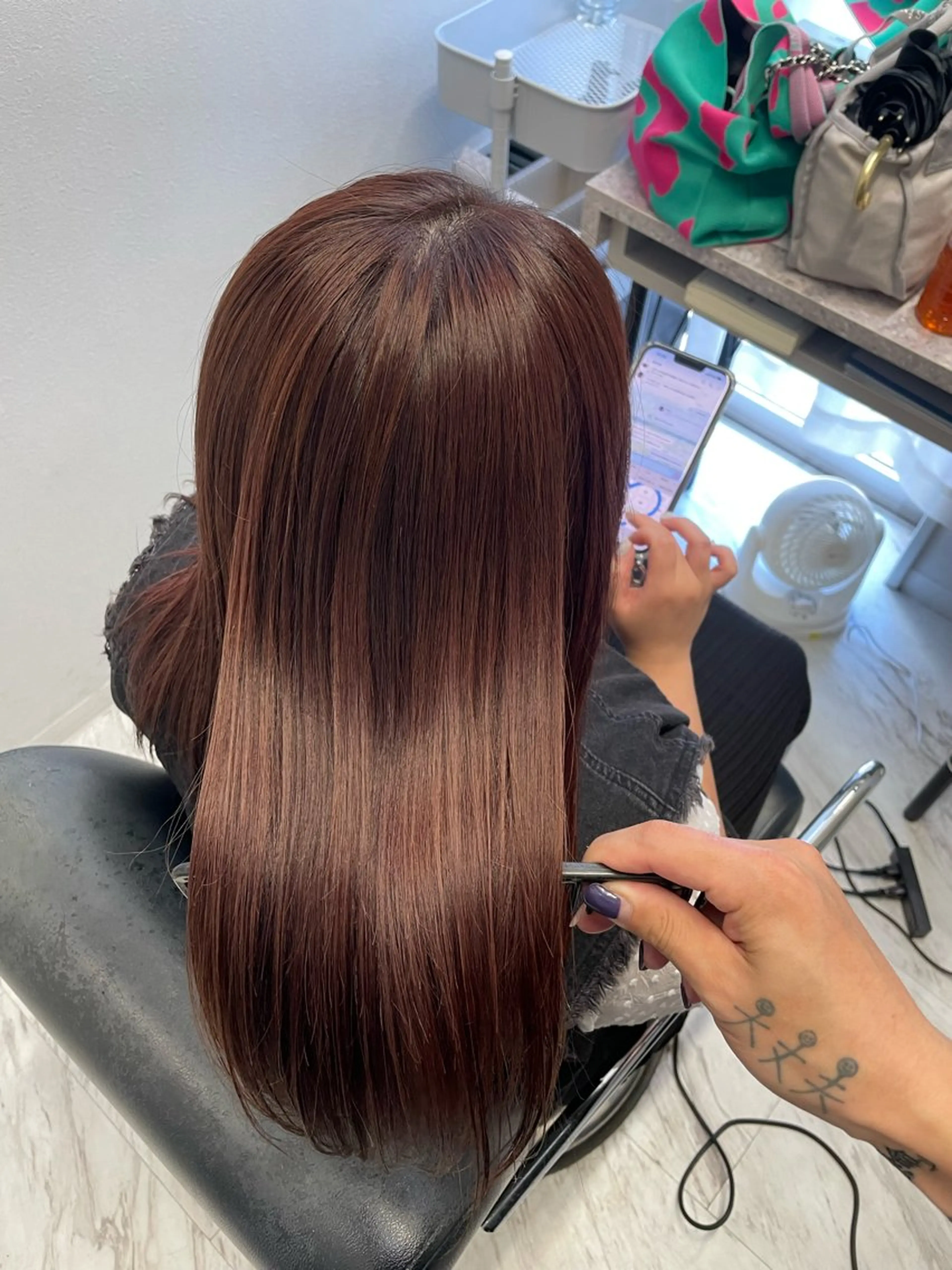 ロング カラー ブリーチ Reco今泉スクエア店所属・縮毛矯正特化🐈 濱田凌のヘアスタイル