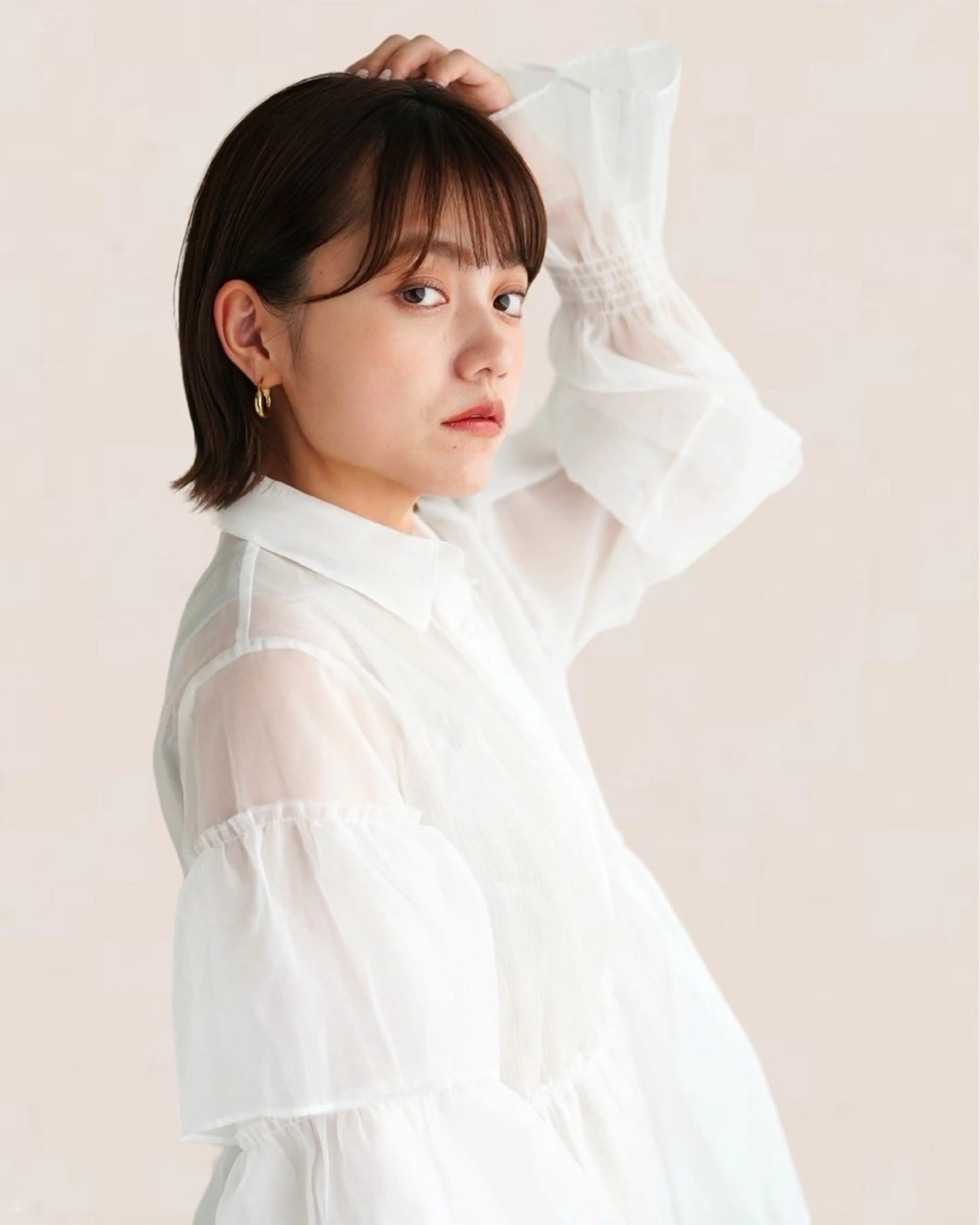 ミディアム カラー Joule 建山美友のヘアスタイル