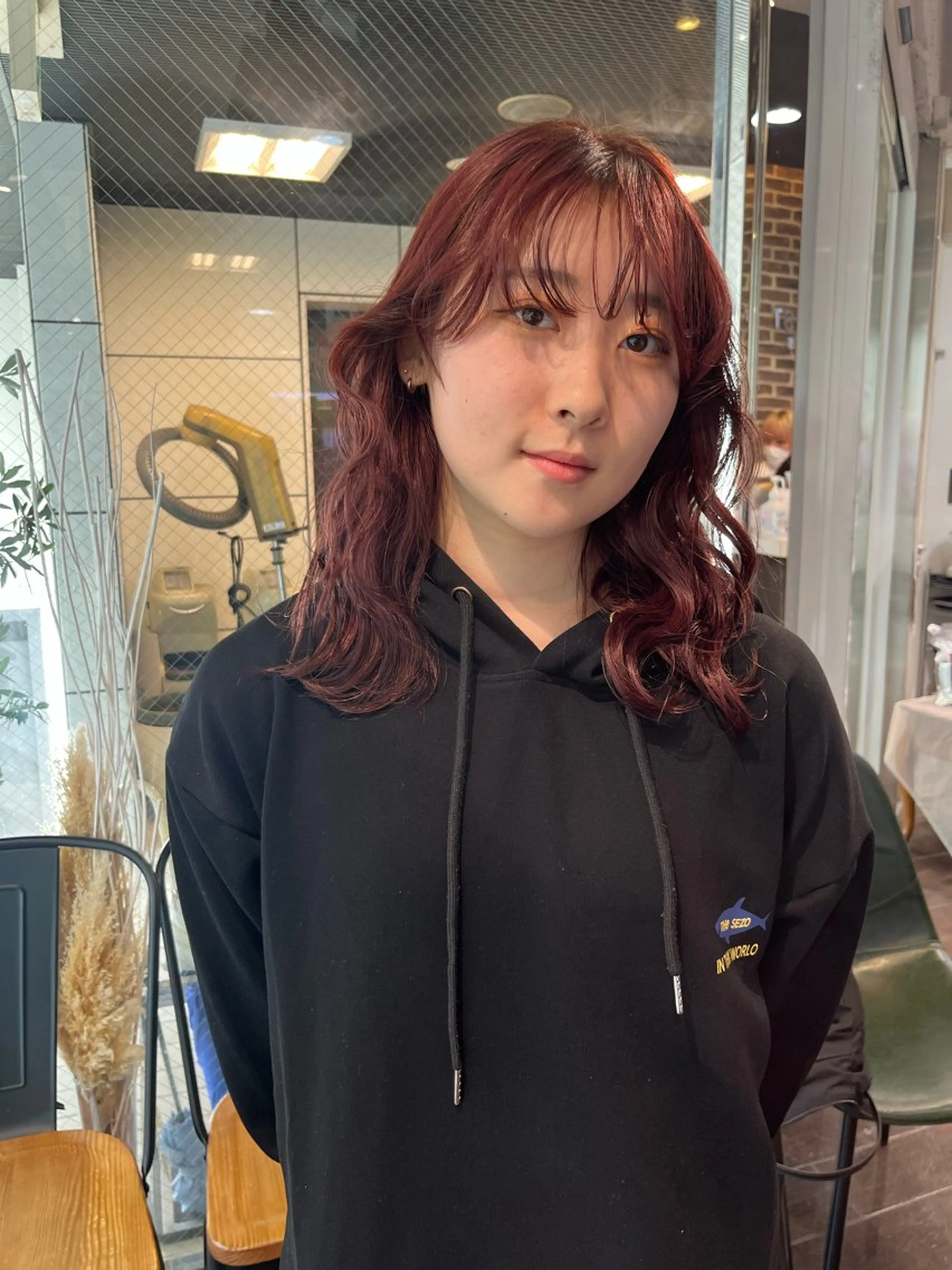 ミディアム カラー カット ヘアカラー 💖デザインカラー/ タダ ハナカ💖のヘアスタイル