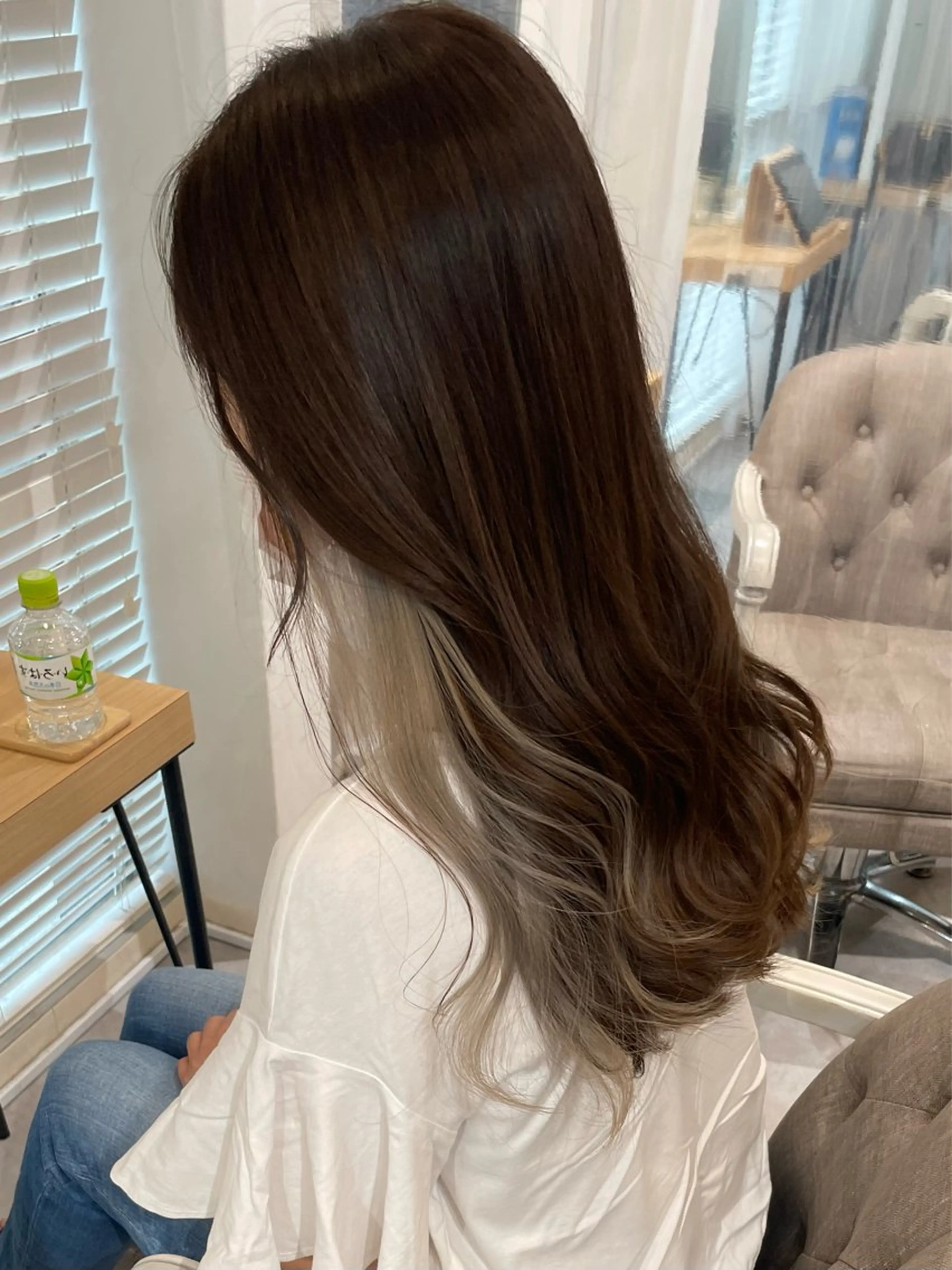 ロング カラー 💚色落ちまで可愛い 髪質改善カラーゆうまのヘアスタイル
