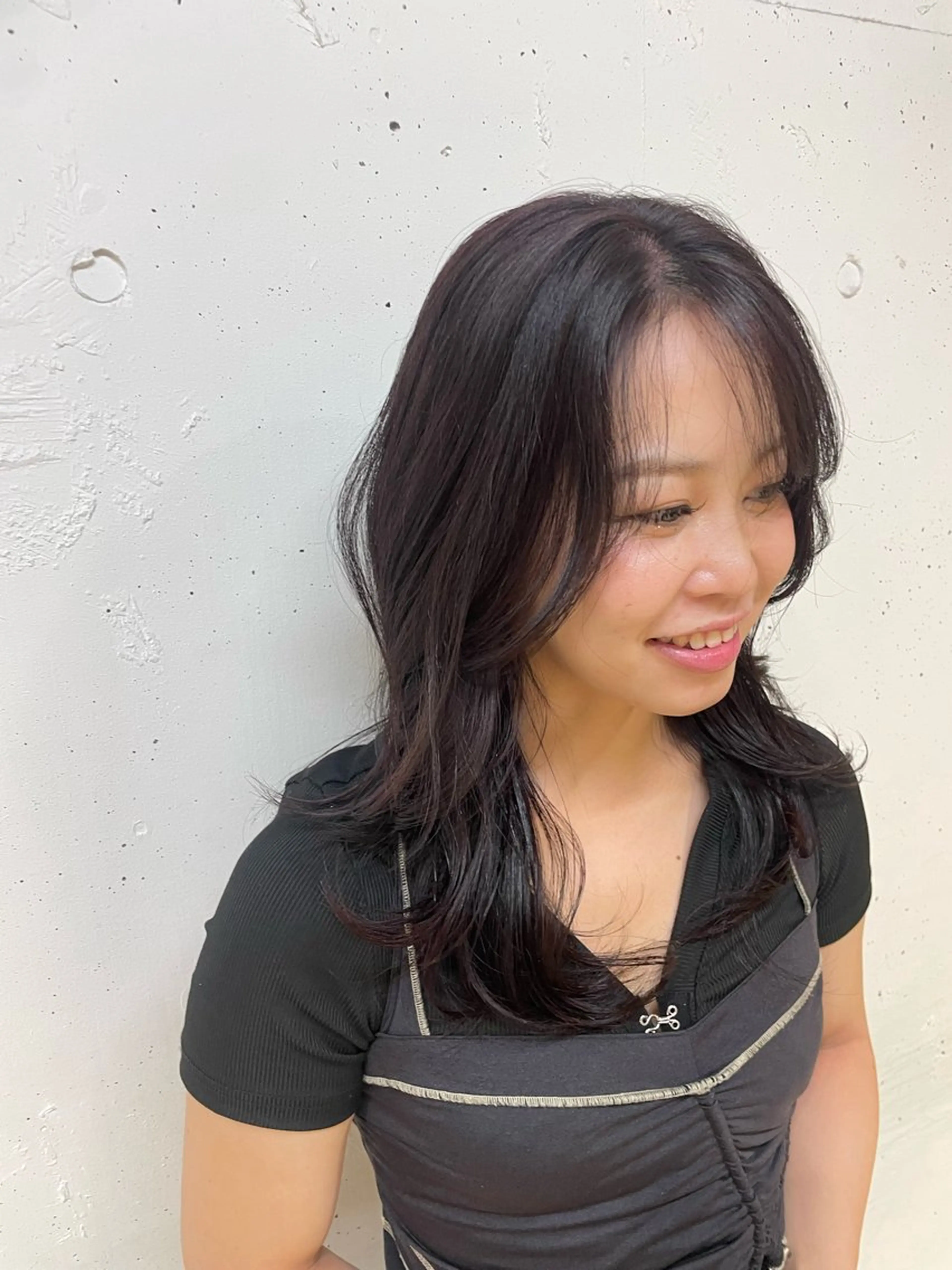 セミロング カラー ヘアアレンジ 髪質改善/縮毛/新宿 🫧SUZUKA🫧のヘアスタイル