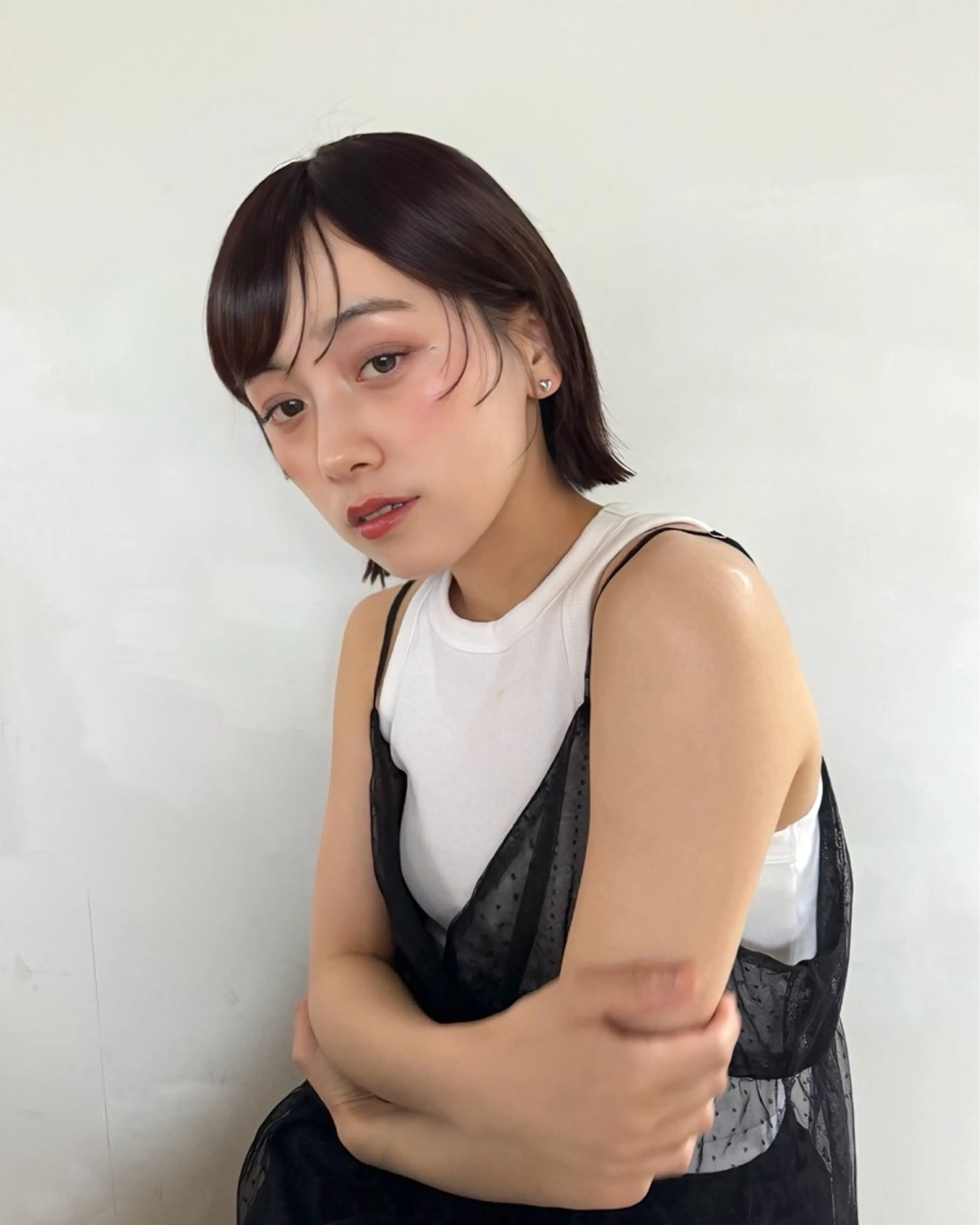 ショート カラー パーマ ボブ くびれヘア 髪質改善 外ハネヘア 縮毛矯正 カット トリートメント 色素薄めカラー❤︎ chihiroのヘアスタイル