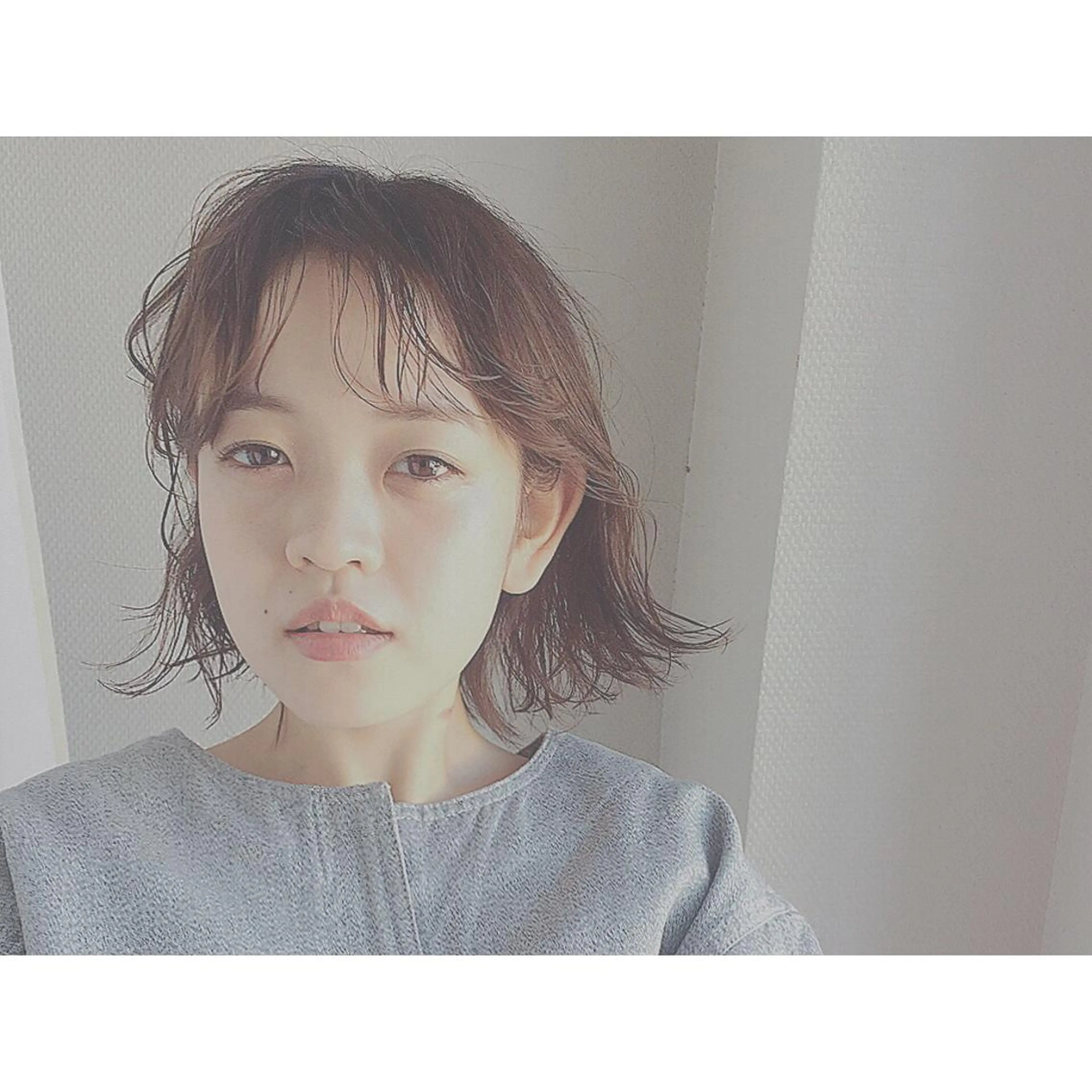 ミディアム カラー パーマ ヘアアレンジ FRAME所属・FRAME 名古屋市北区のヘアスタイル