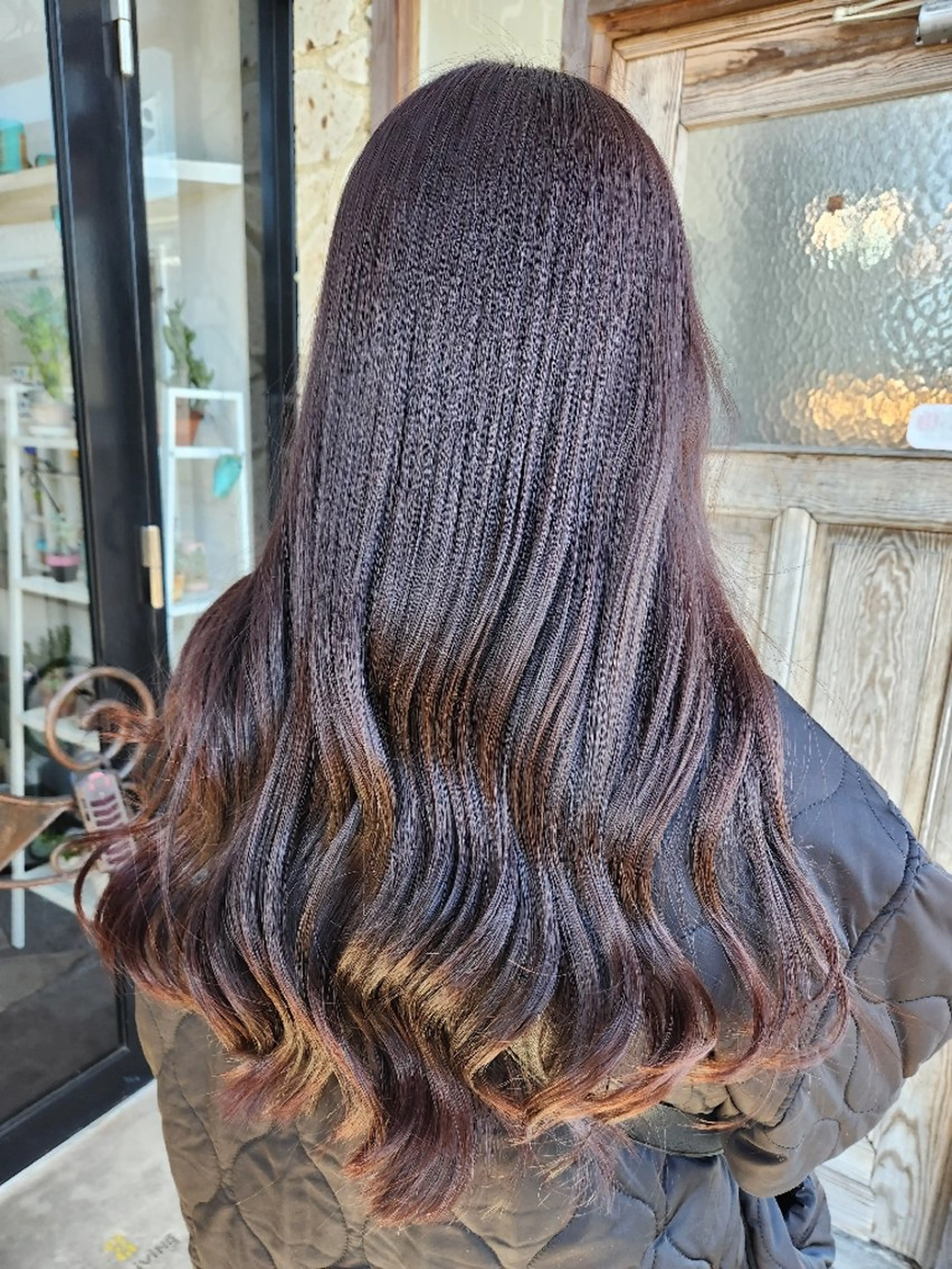 ロング カラー ピンクカラー カット ヘアカラー トリートメント 筒井 昭秀のヘアスタイル