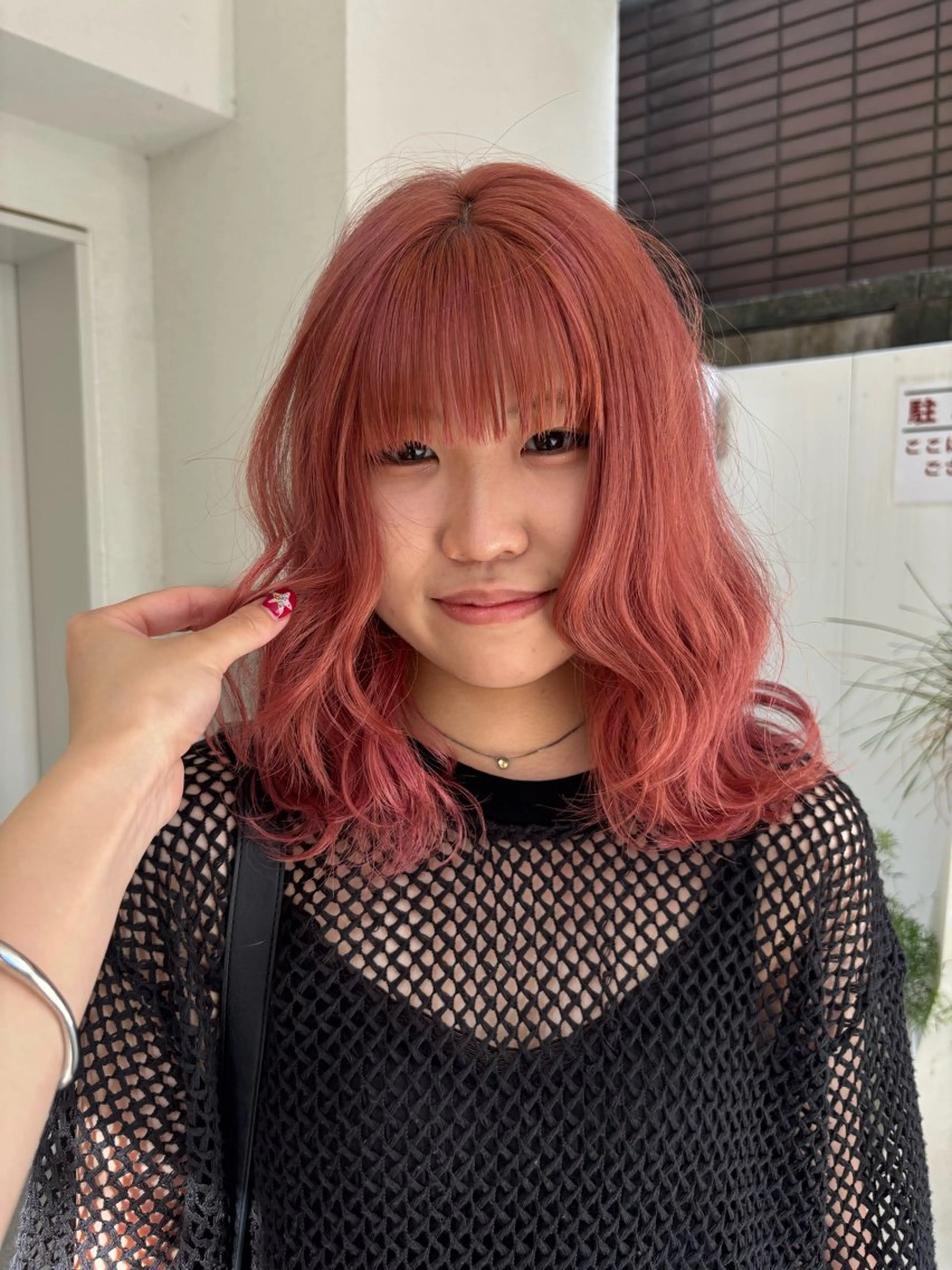 ミディアム カラー ヘアカラー トリートメント ヘッドスパ ヘアセット 🟠Bleach/ カジュアル🟠りりのヘアスタイル