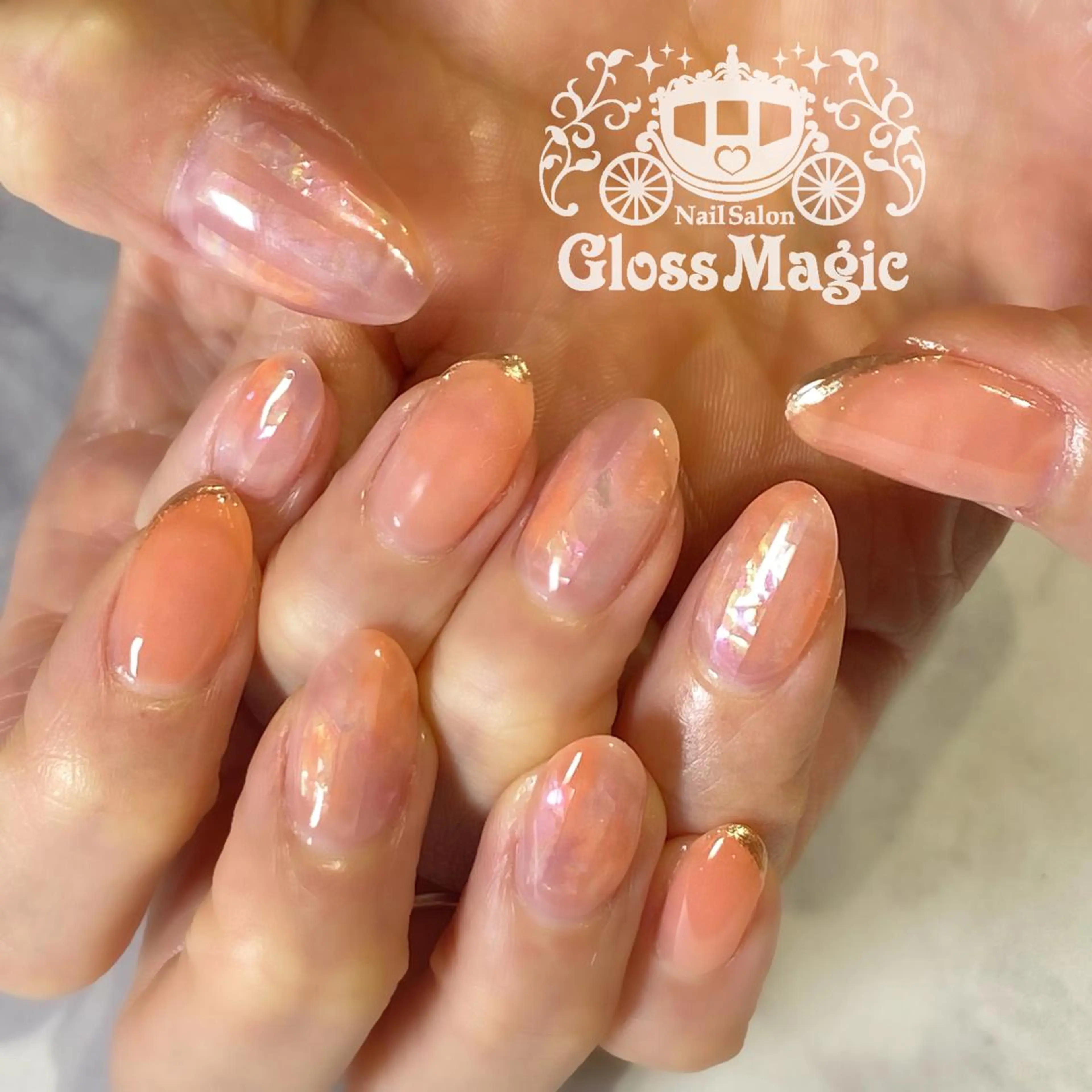 ネイル ジェルネイル ミラーネイル YUN 💅のネイルデザイン