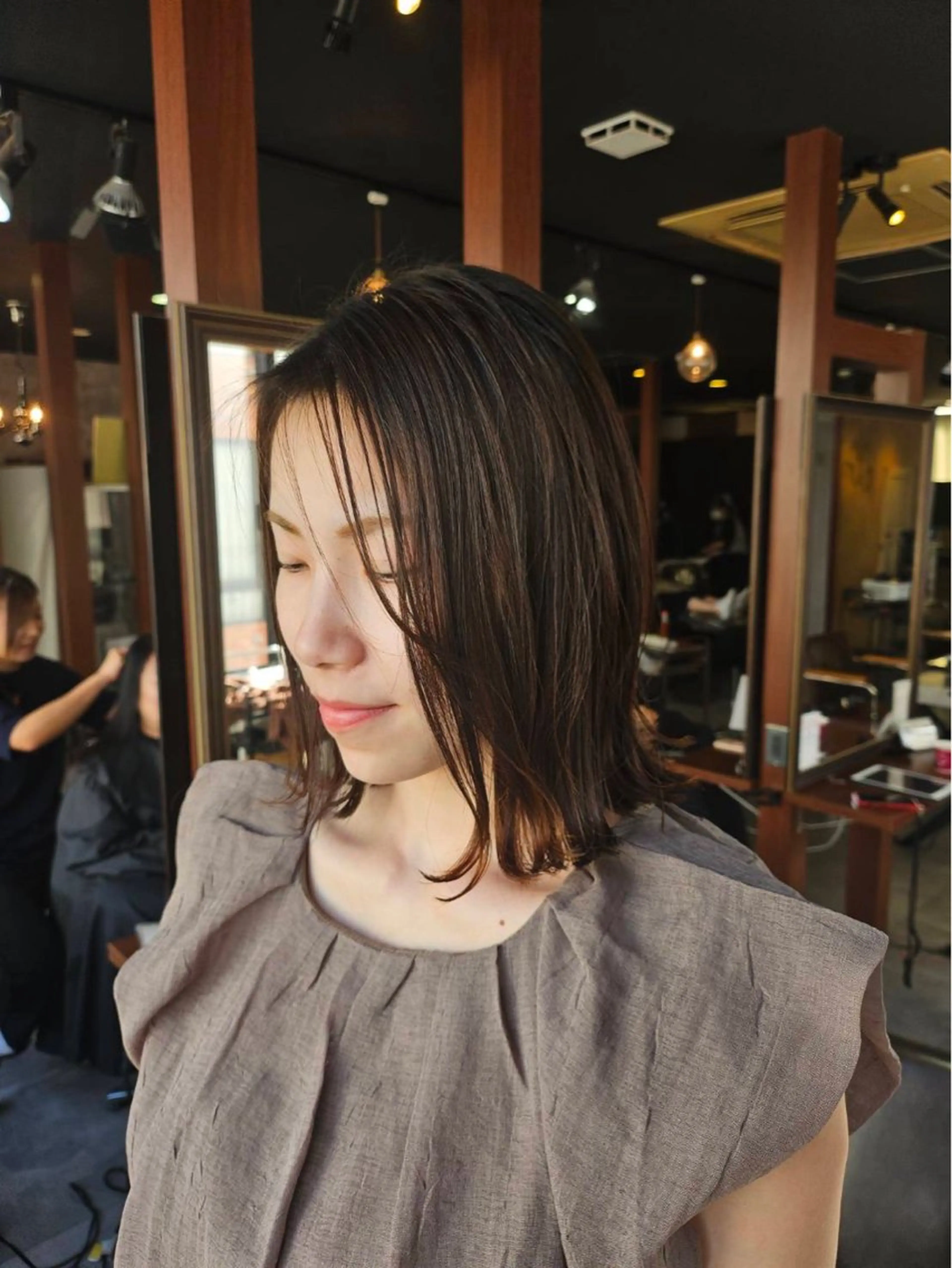 ミディアム eim hair rink  長津田店所属・🫧透明感カラー 🫧しほのヘアスタイル