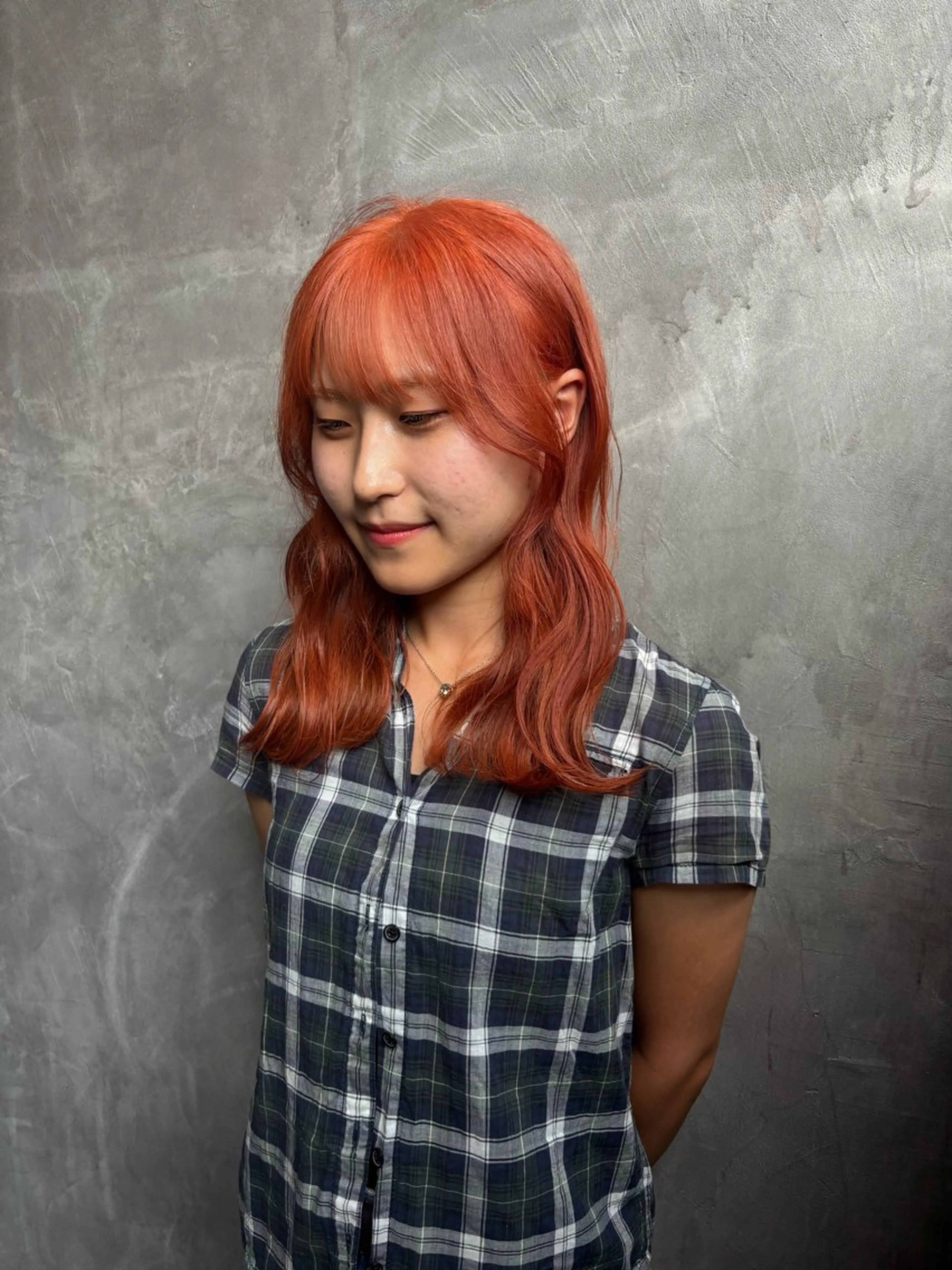 セミロング ヘアカラー 野口 咲愛のヘアスタイル