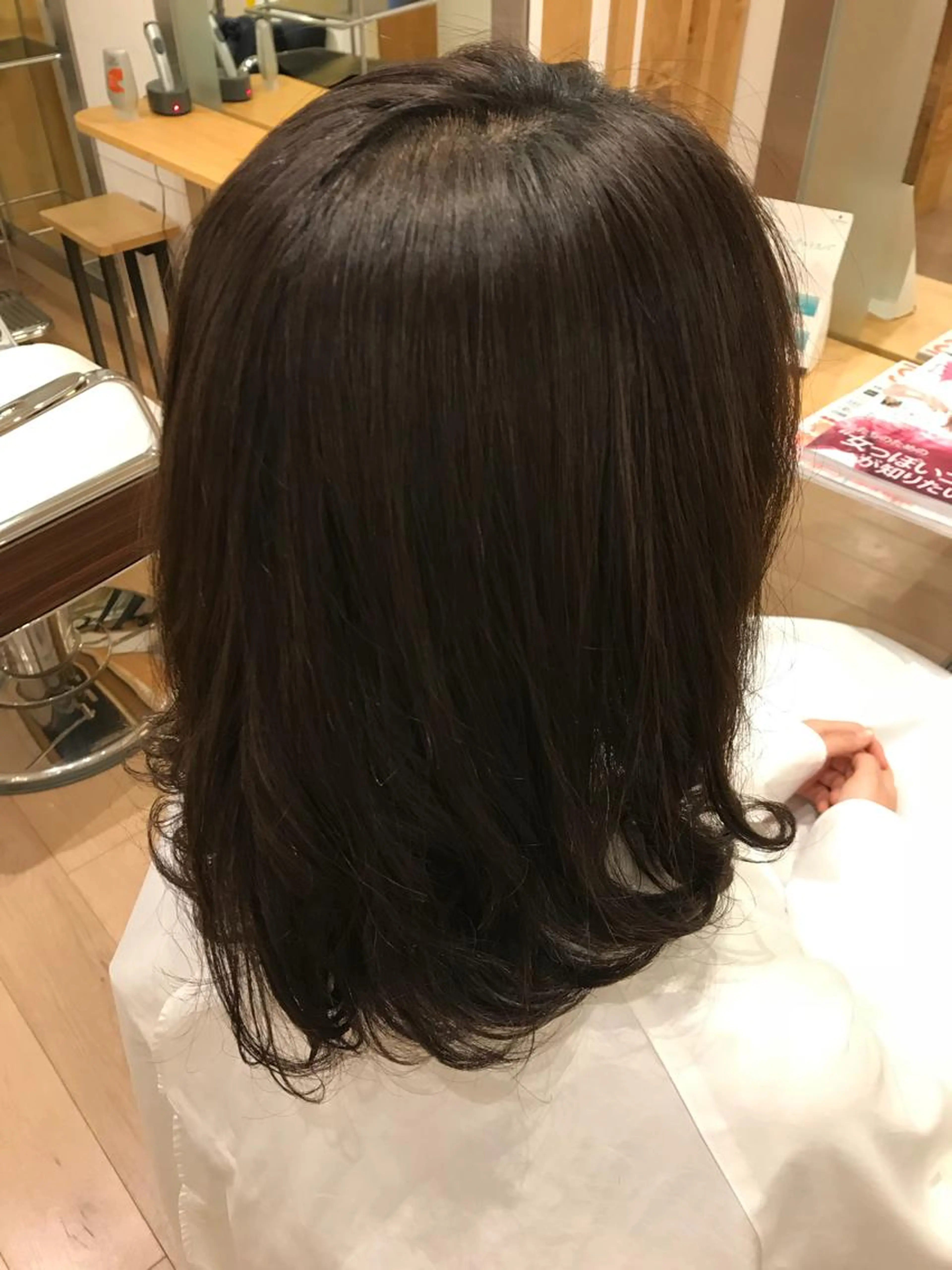 毛先パーマの写真