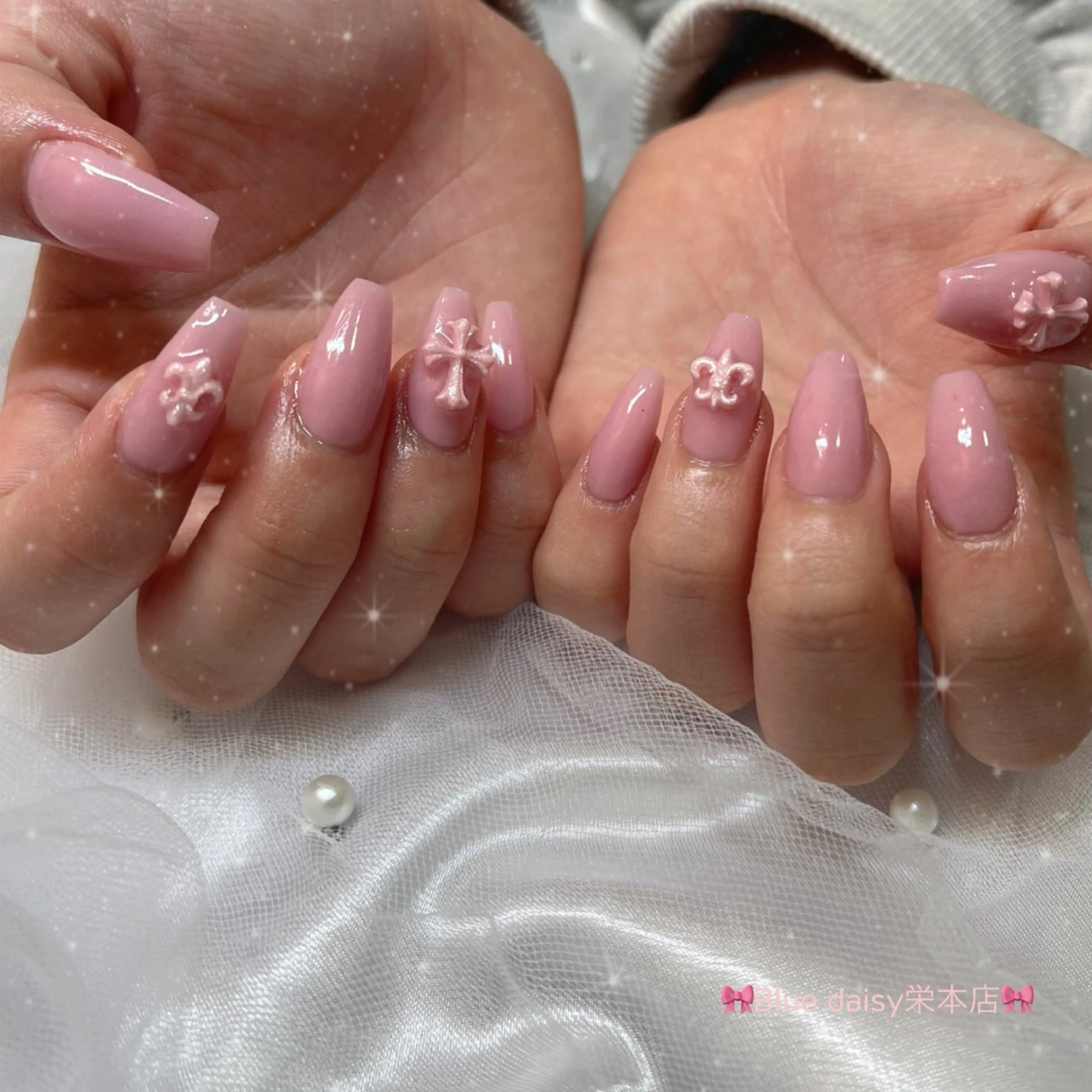 ネイル ピンク ハンドネイル ブルーデイジー栄本店所属・BlueDaisy 栄本店のネイルデザイン