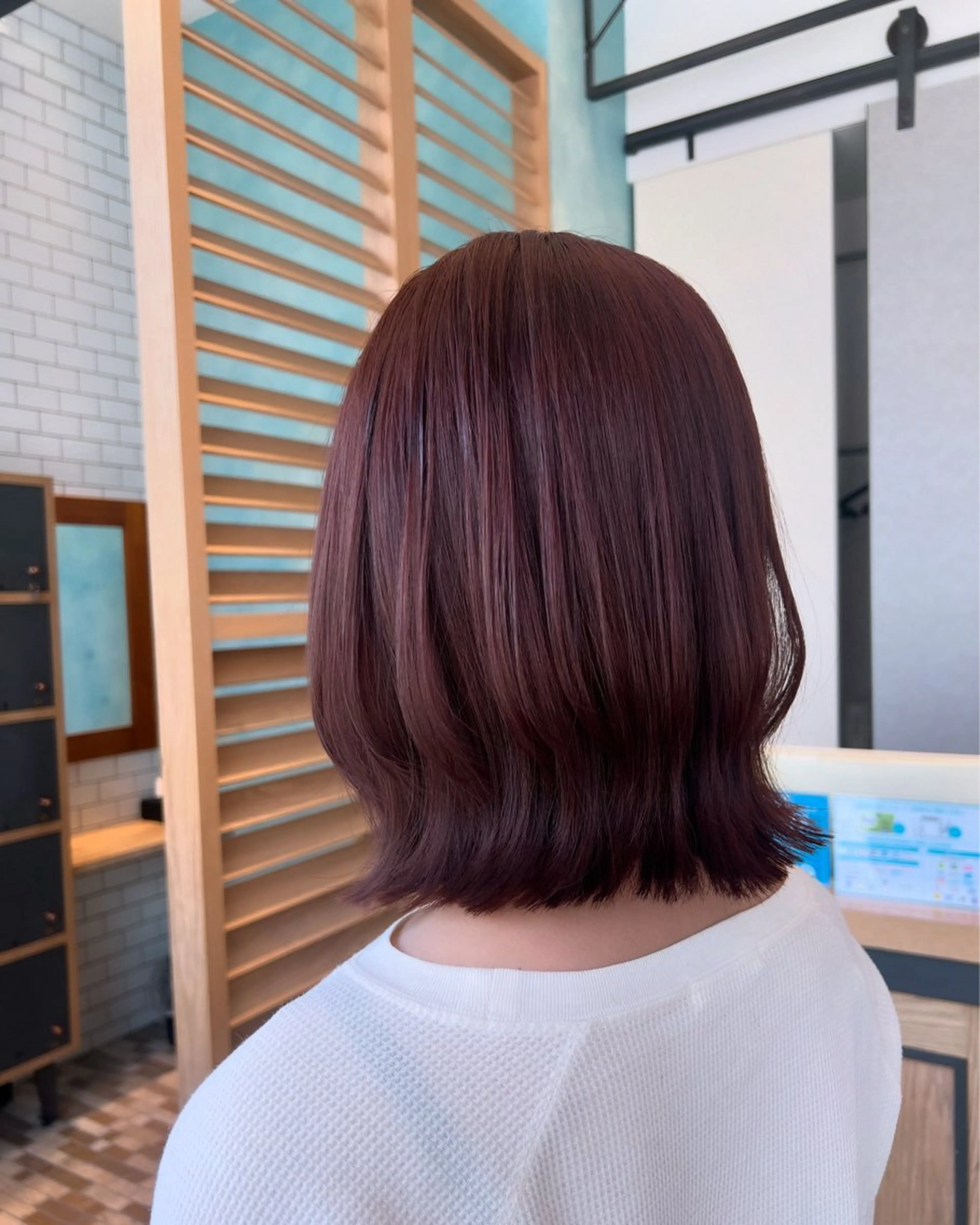 ミディアム カラー ブラウンカラー レッドカラー レッドブラウン レイヤーカット 🫧Ai/ ロロネー森ノ宮💖のヘアスタイル