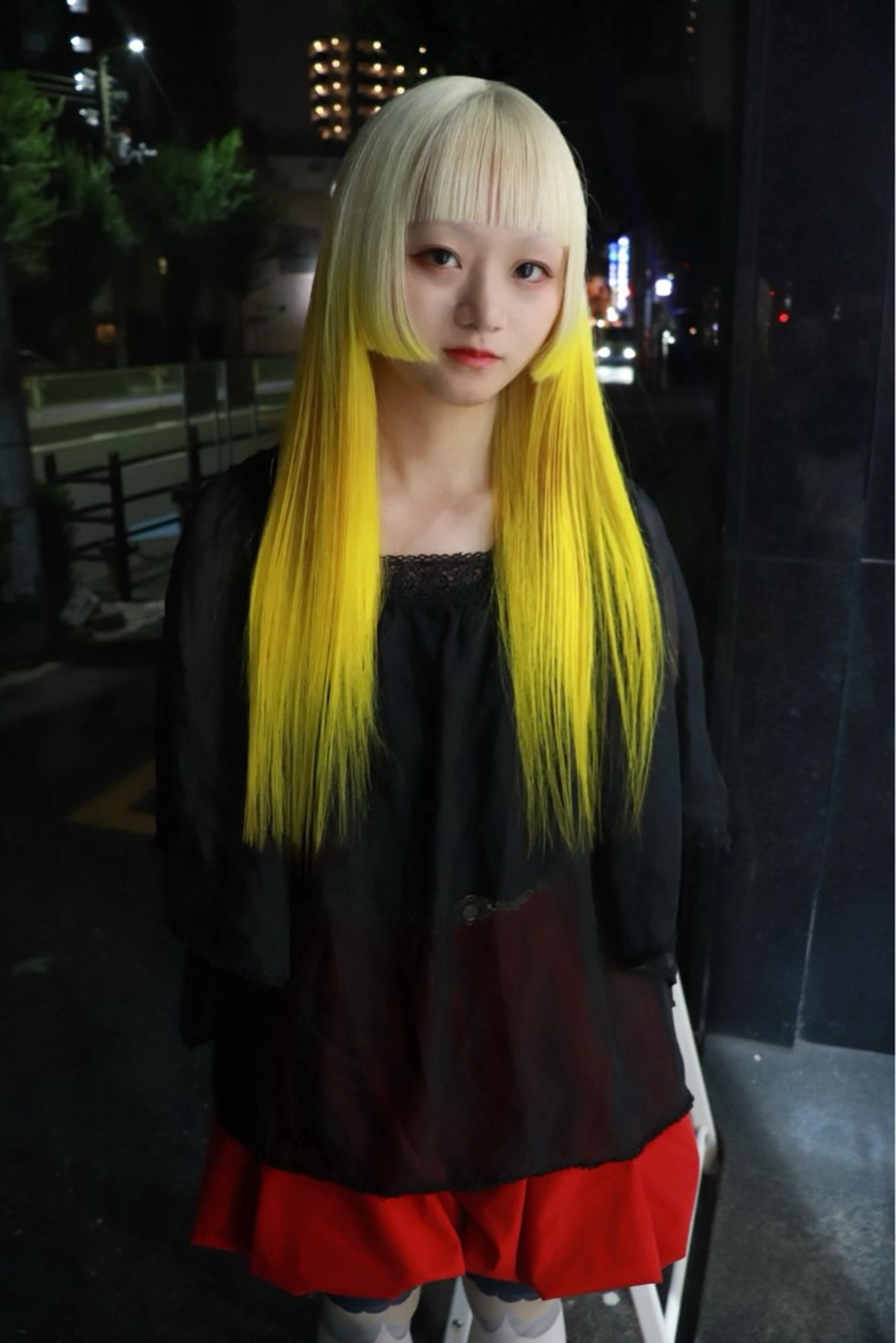 ロング カラー カット ヘアカラー トリートメント ヘアセット 色落ちまで2度綺麗な ハイトーン⭐️ヨシキのヘアスタイル