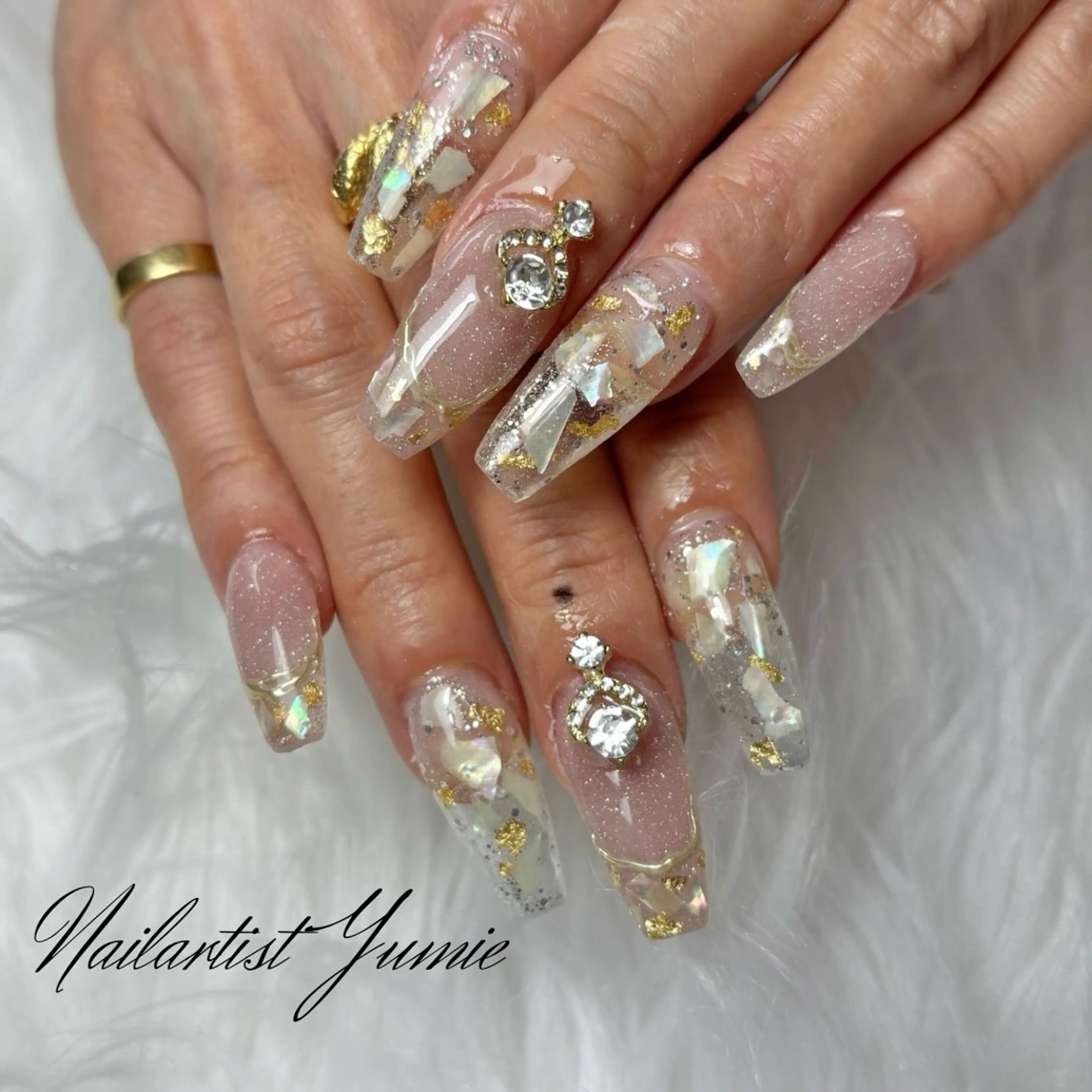 ネイル アートネイル スカルプネイル ハンドネイル Setsalon Churaku Nailist Yumie所属・【沖縄市安慶田】 🤍Yumieのネイルデザイン