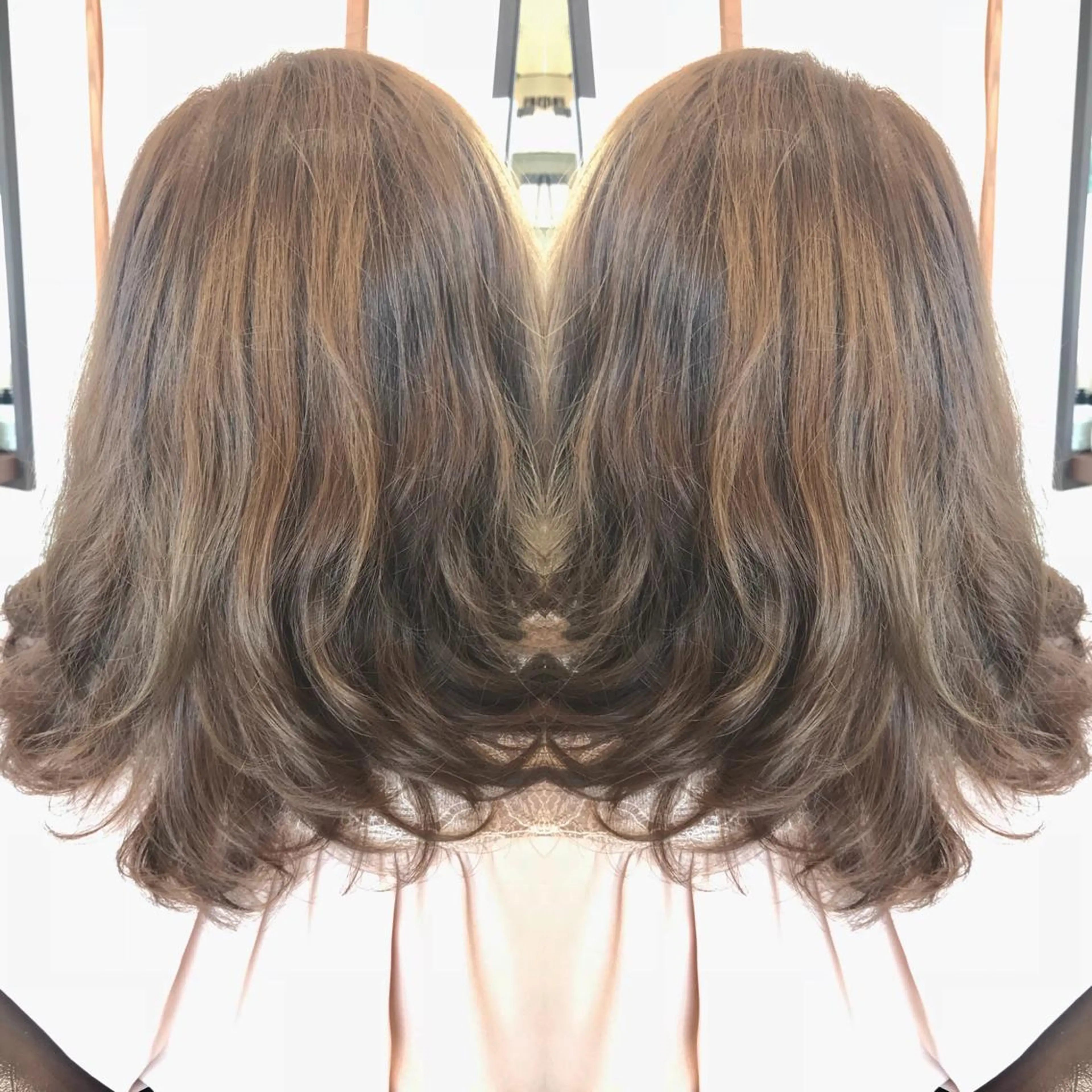 ミディアム カラー パーマ 柿沼  洸太のヘアスタイル