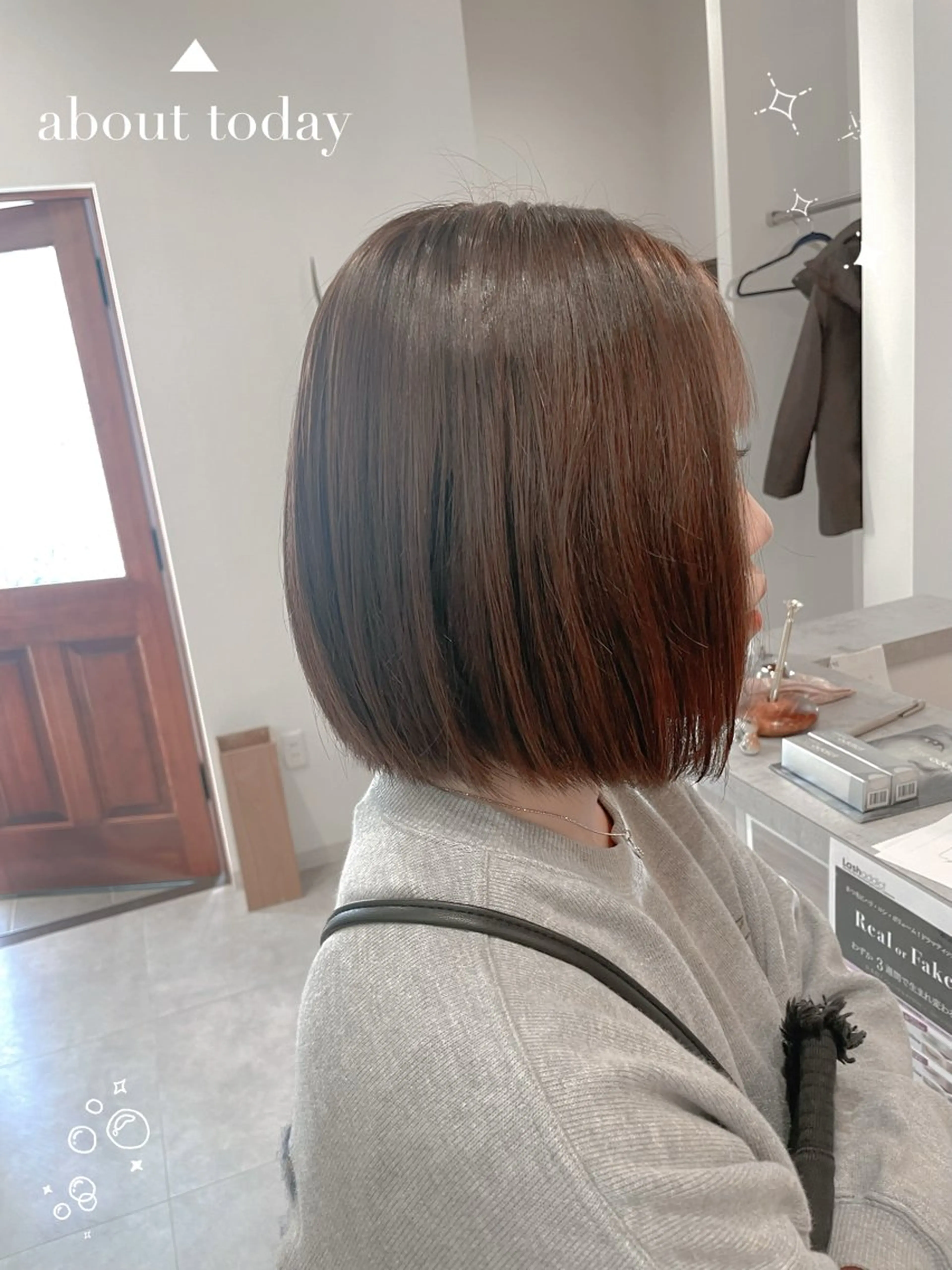 ミディアム カラー riddle hair(駒生)所属・山越 美裕樹のヘアスタイル